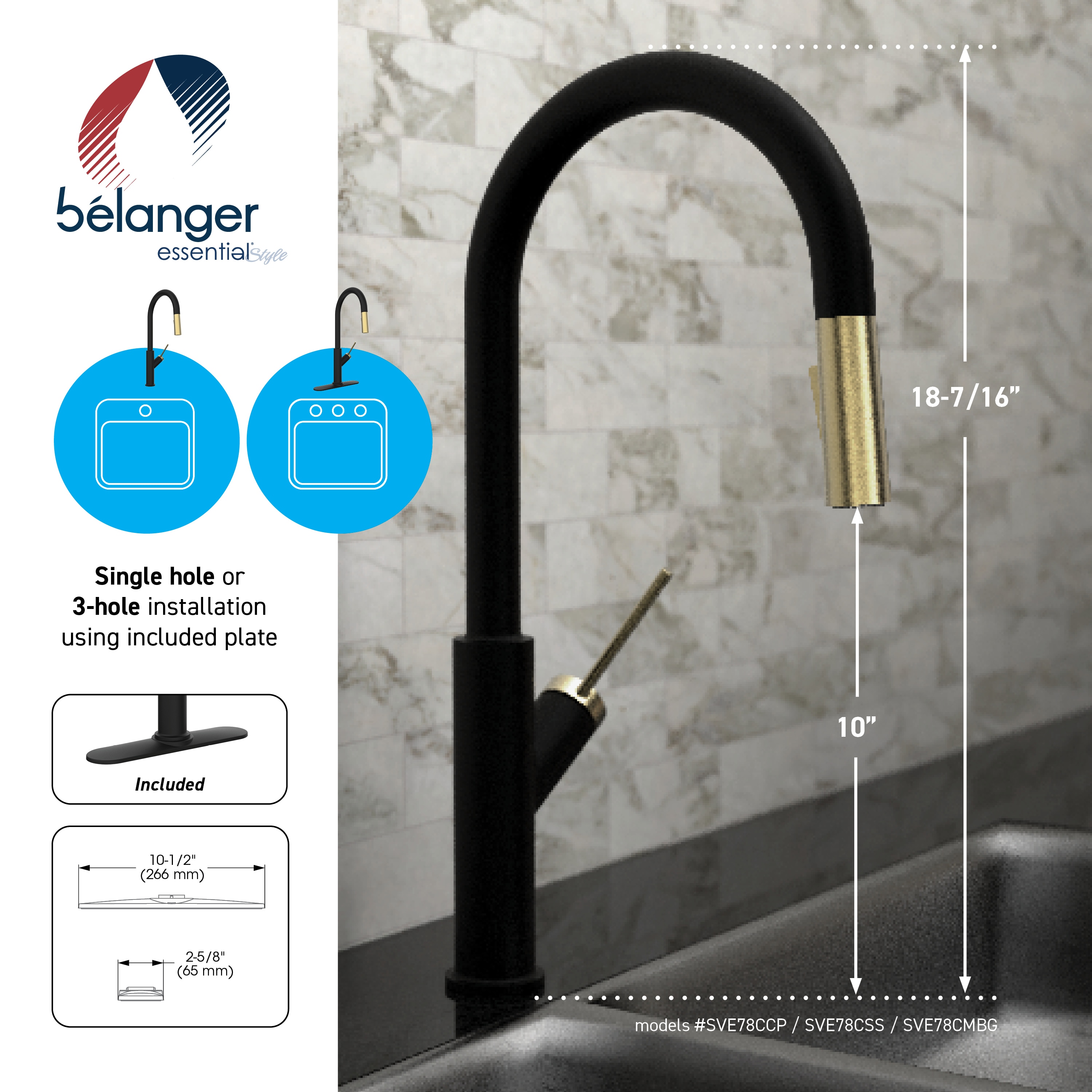 Keeney SVE78CMBG Kitchen-Faucets - View #13
