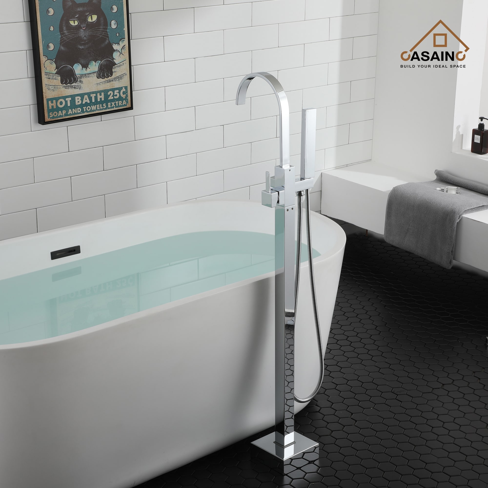CASAINC TC15-CP Roman-Tub-Faucets - View #4