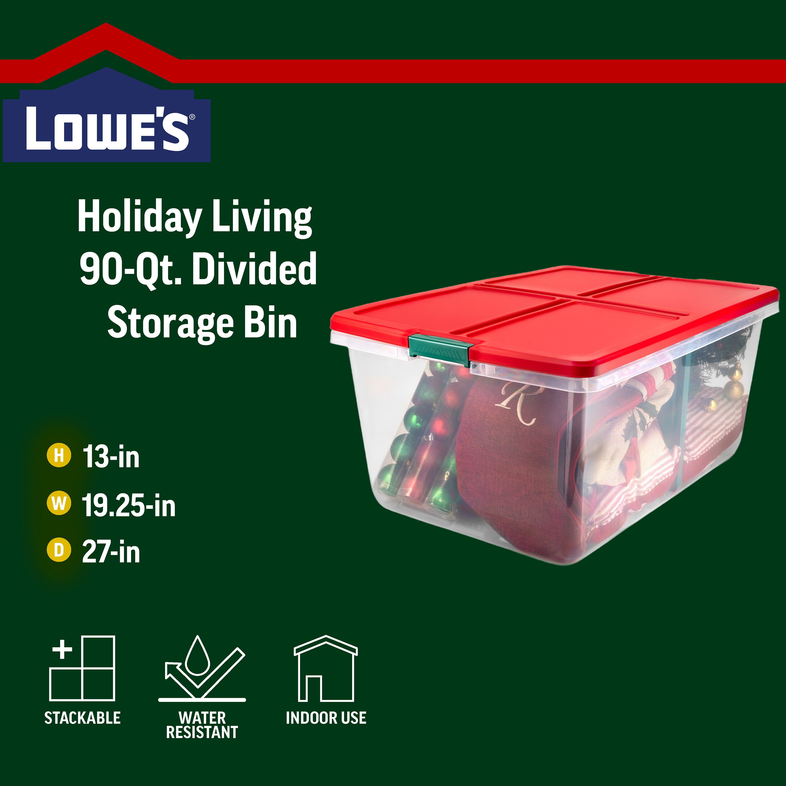 Holiday Living 7258LWS-010-191-192 Plastic-Storage-Totes - View #11