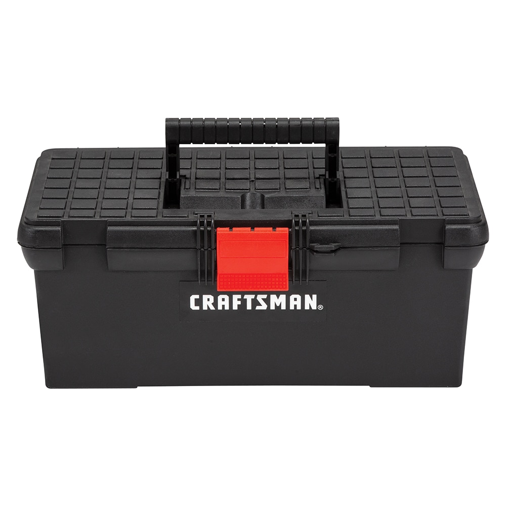Shop CRAFTSMAN 25-in Plastic Lockable Tool Box & 14-Compartment Plastic  Small Parts Organizer at