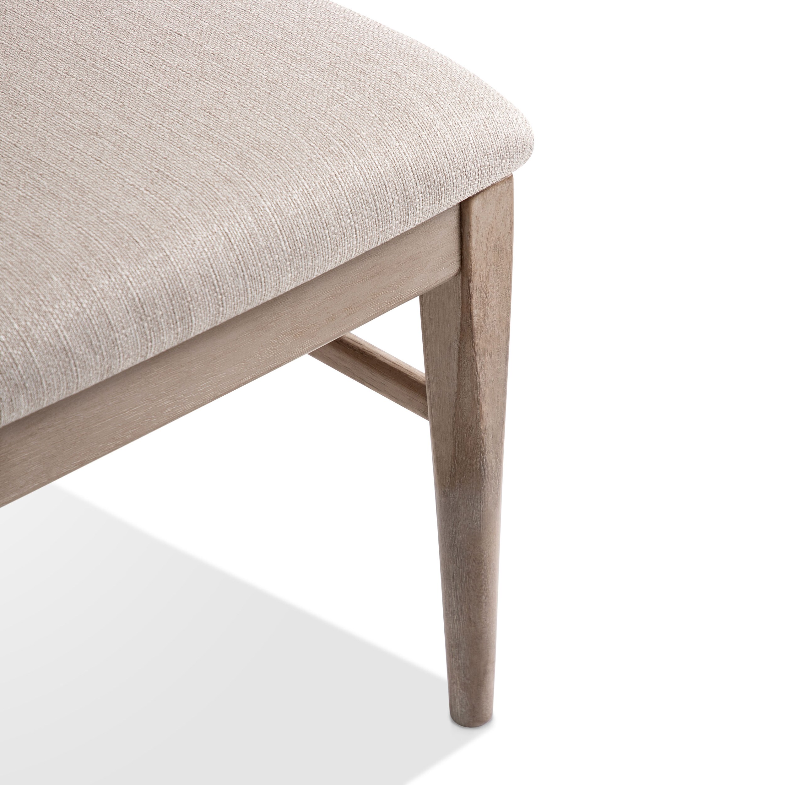 Natural Ash Upholstered High Back Side Chair