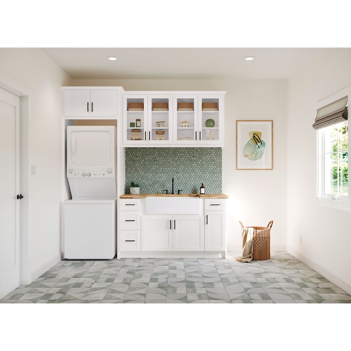 White Laundry Room Cabinet Collection