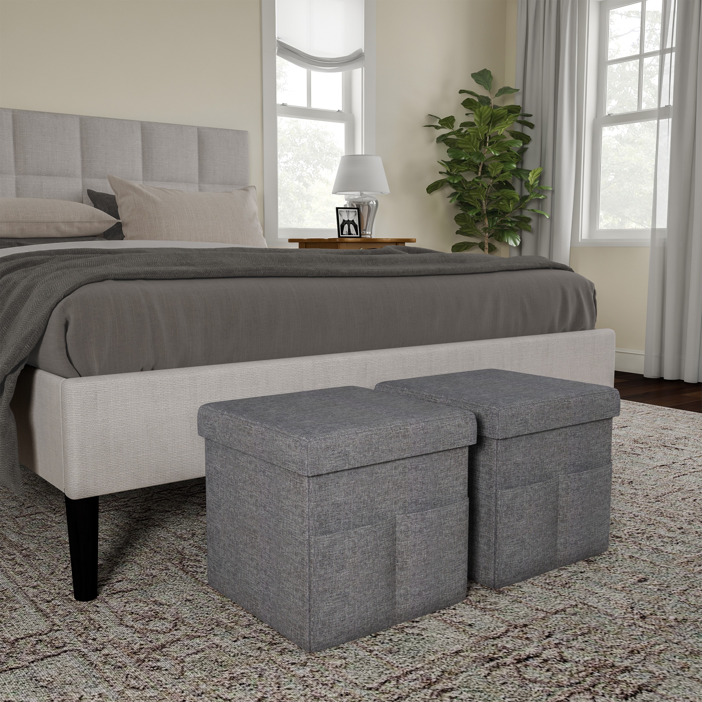 Hastings Home 818893AZC Indoor-Ottomans - View #4