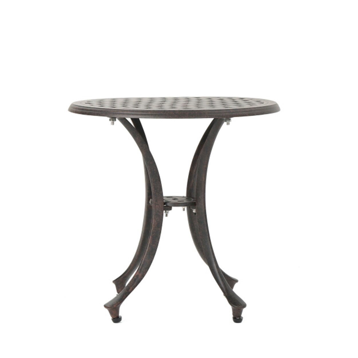 AHIOU HOME Heritage Round Outdoor End Table 19.25-in W x 19.25-in L