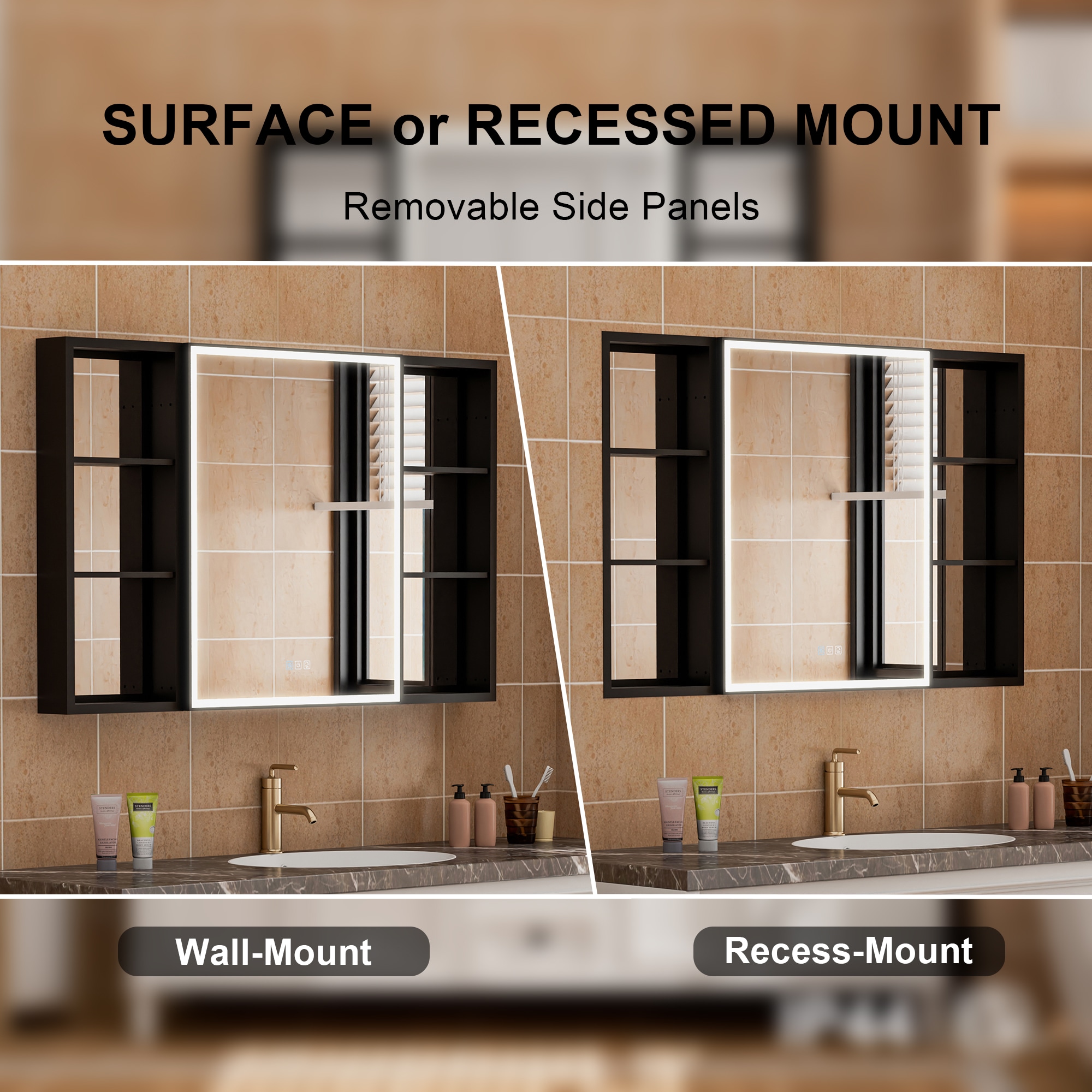 WELLFOR MC-W12MCL2430L-MC Bathroom-Medicine-Cabinets - View #8