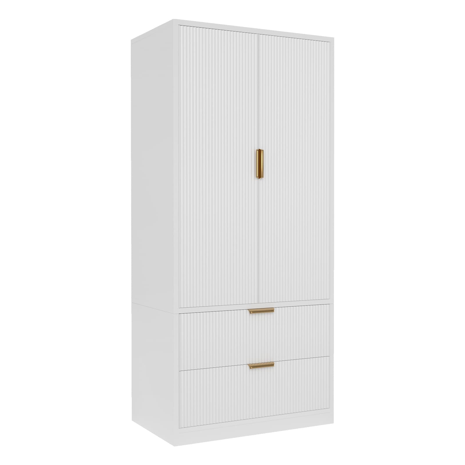 Pocassy GREATANTS-SNBS044WT White Armoire