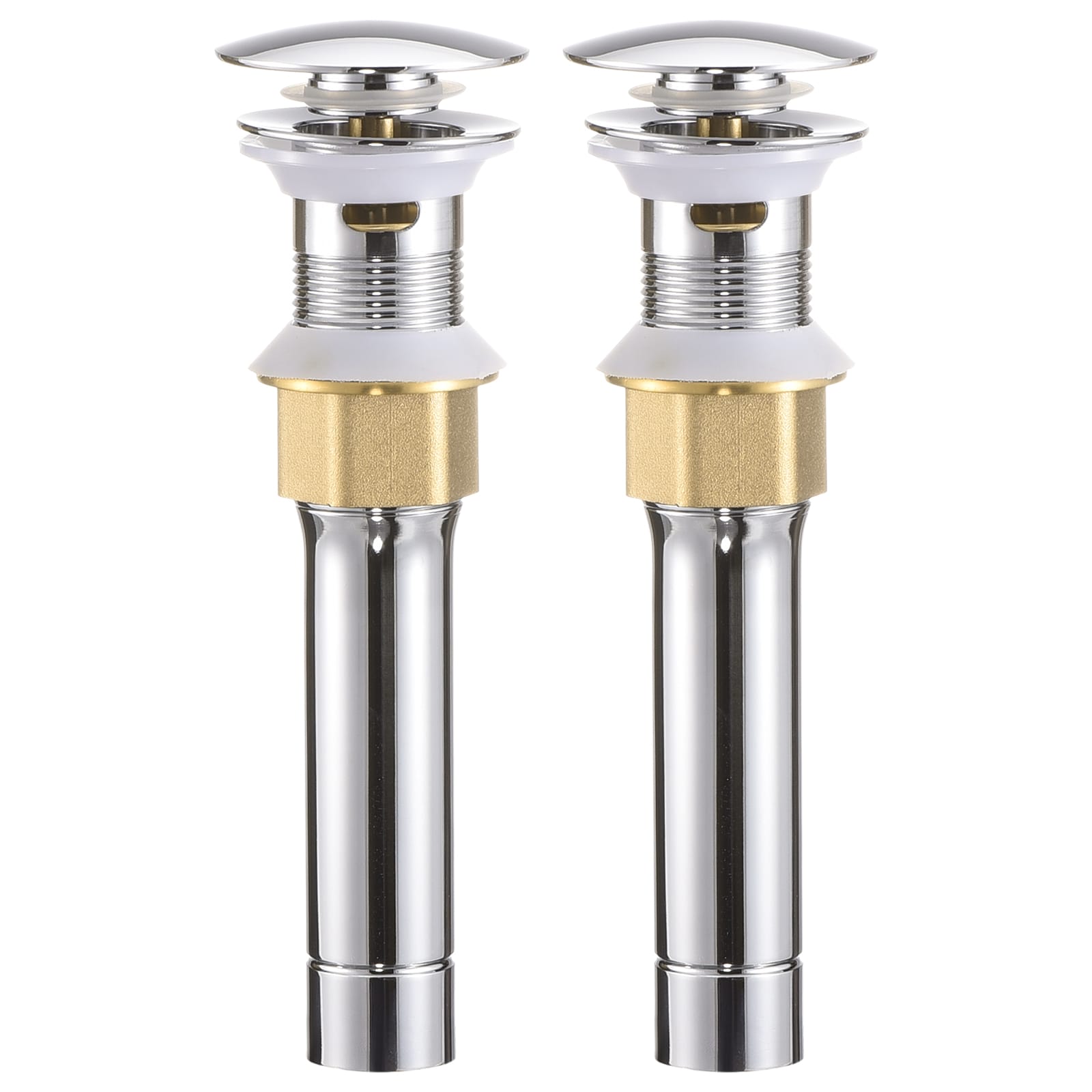Unique Bargains 2pcs Bathroom Sink Drain Assembly with Overflow ...