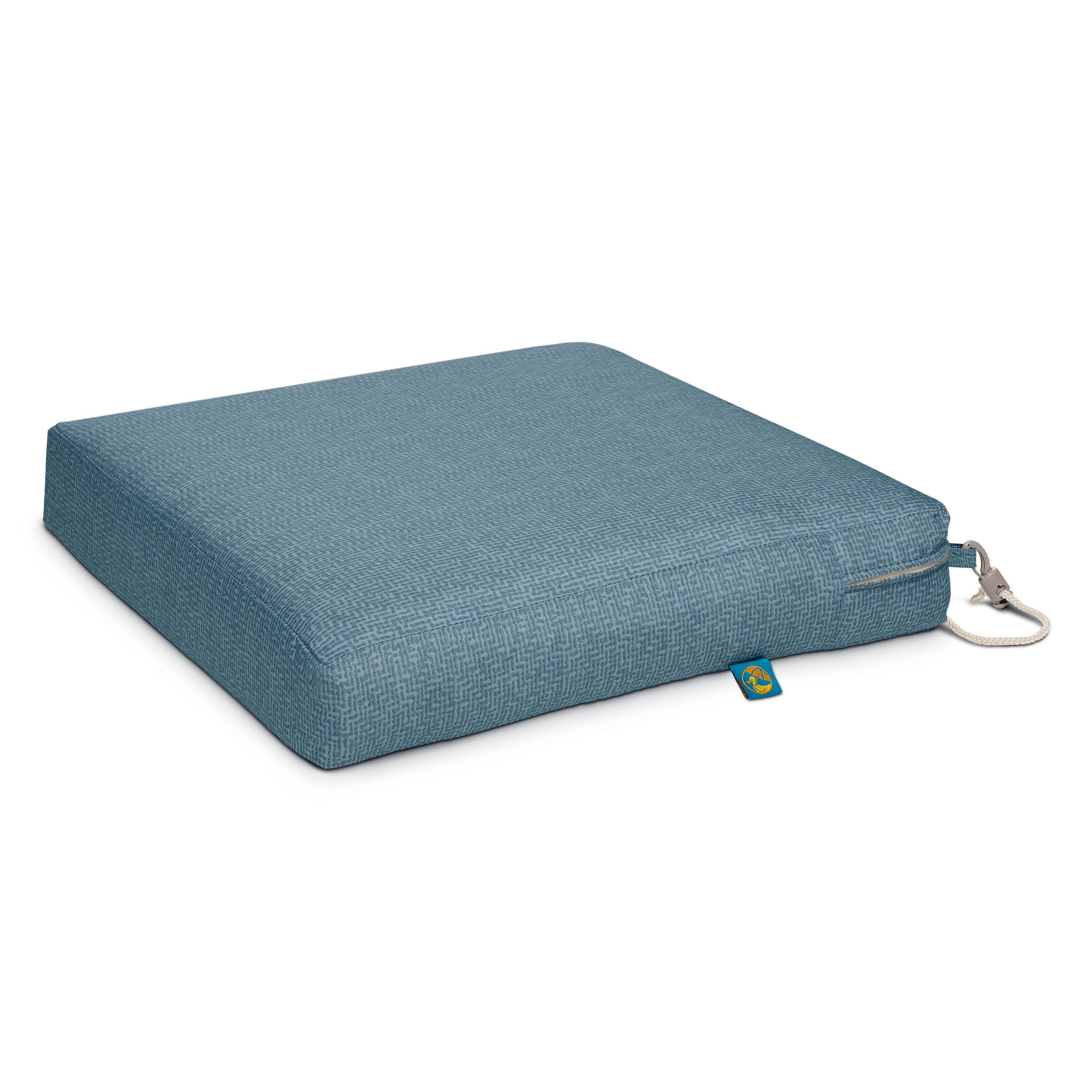 Duck Covers CBSCH19193 Weekend 19-in x 19-in Blue Shadow Patio chair cushion