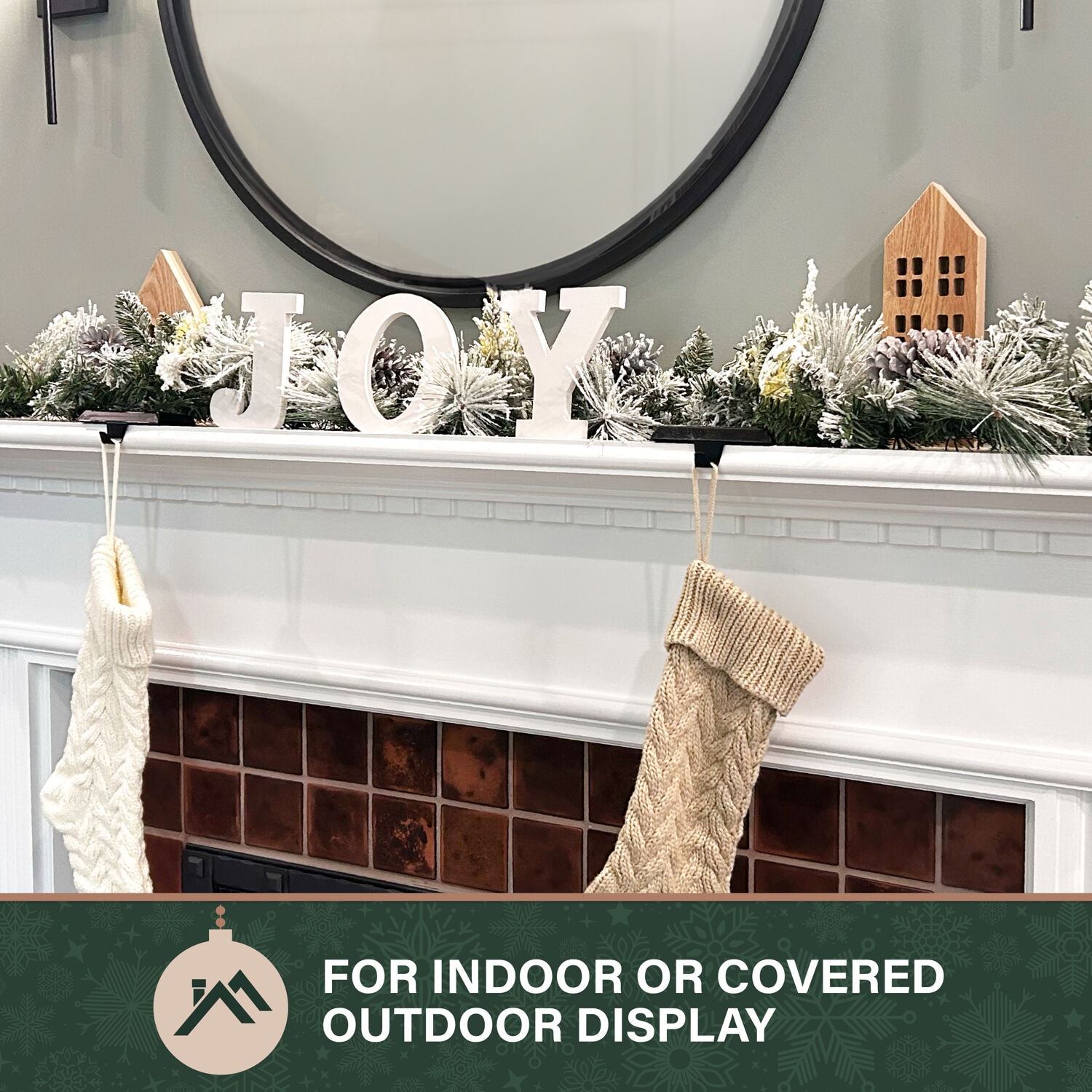 Fraser Hill Farm FF072CHGL001-0SN Artificial-Christmas-Garland - View #8