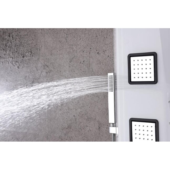 ANZZI Leopard White 3-Spray Shower Panel System (Valve Included) ANZZI Leopard White 3-Spray Shower Panel System (Valve Included)