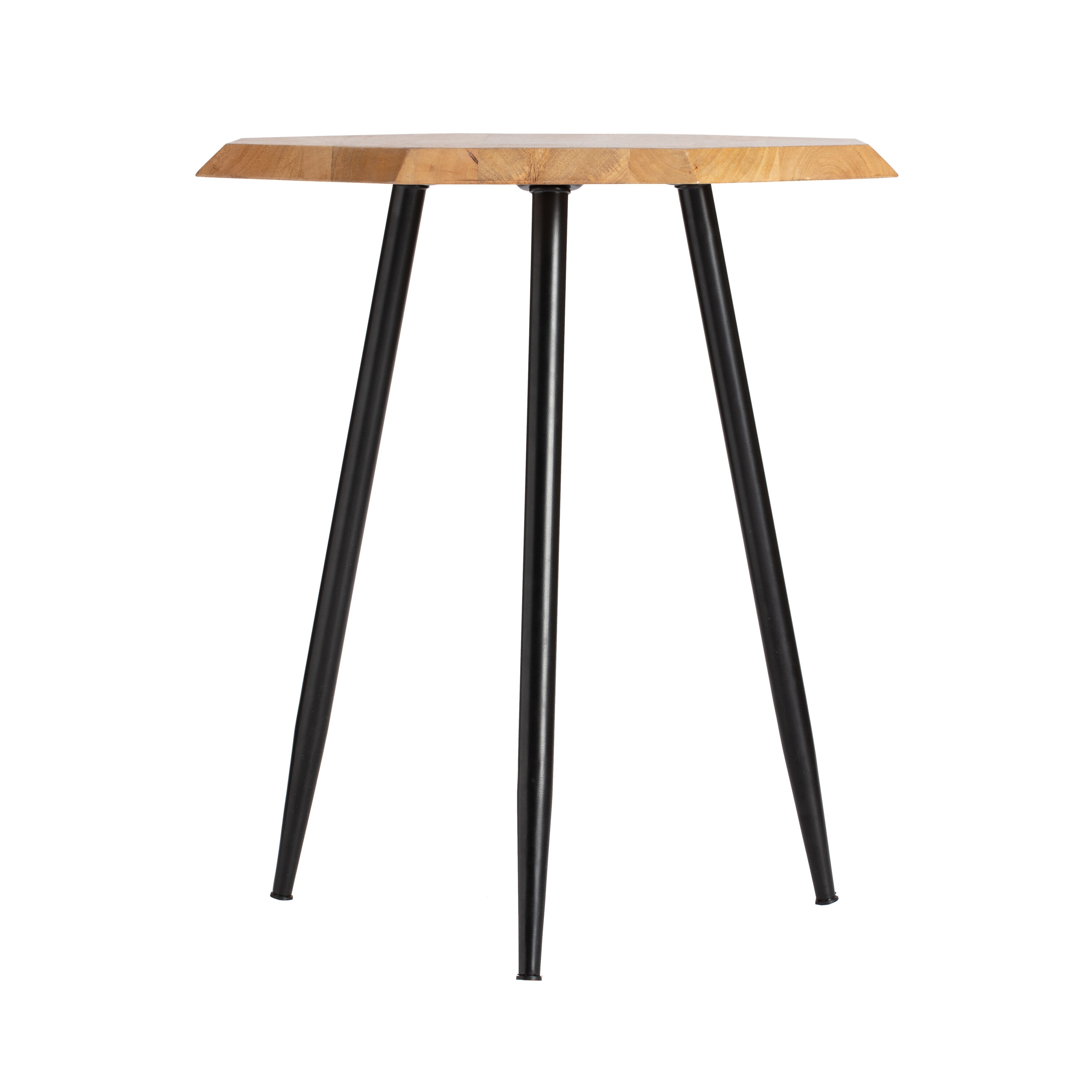 MH LONDON MH-TB-21026 Rolande 20-Inches W x 23-Inches H Natural Wood Hexagon Modern End Table Assembly Required