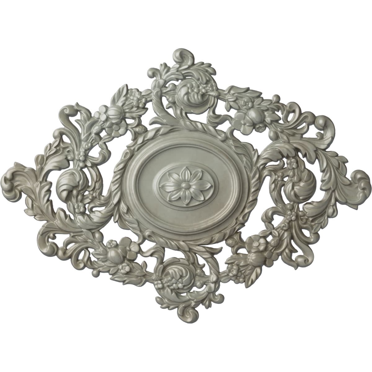 Ekena Millwork CM30KTFLS Katheryn 30.375-in W x 22.5-in L Painted Flash Gold Polyurethane Whole Ceiling Medallion