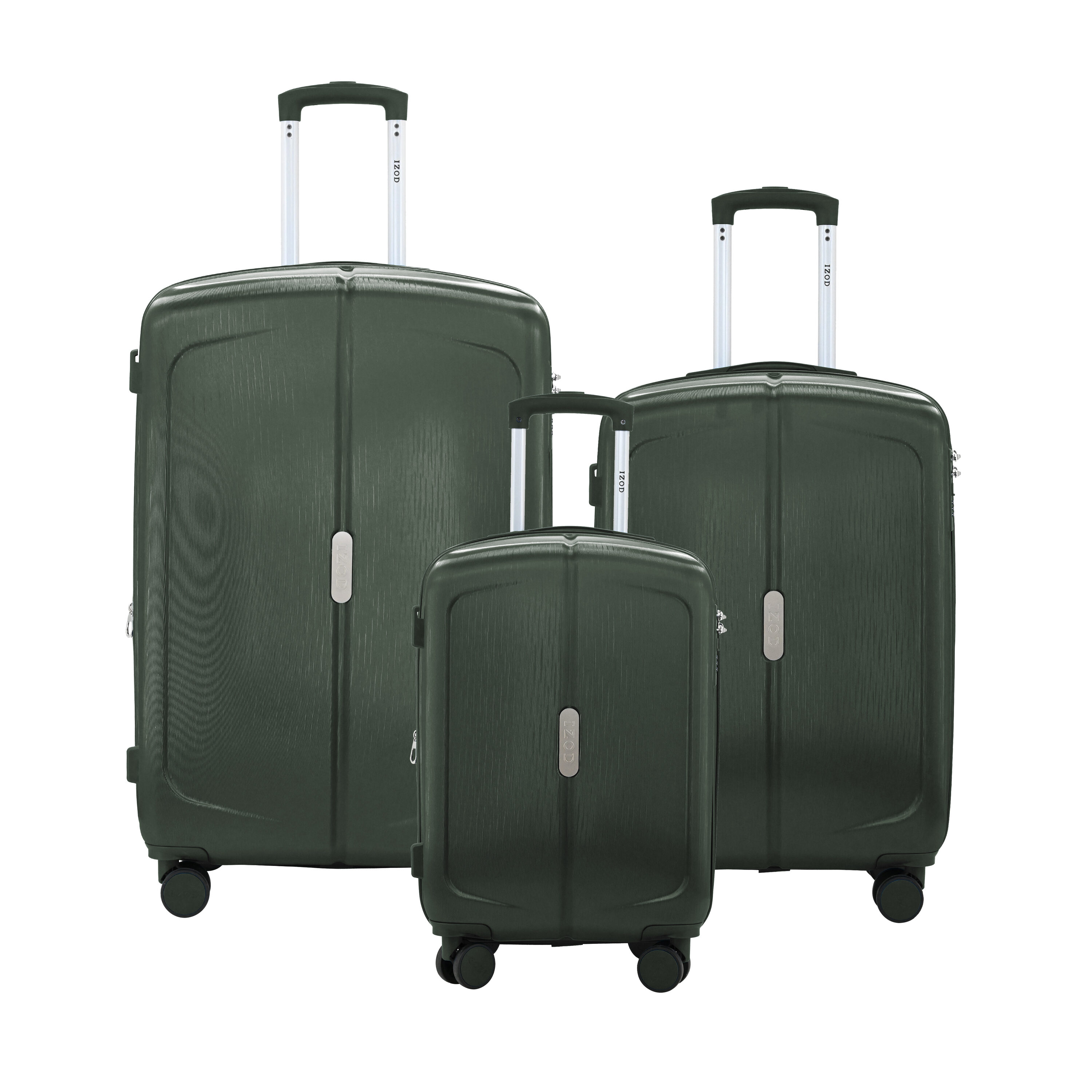 IZOD Romeo 3 Piece Lightweight Expandable ABS Luggage Set with