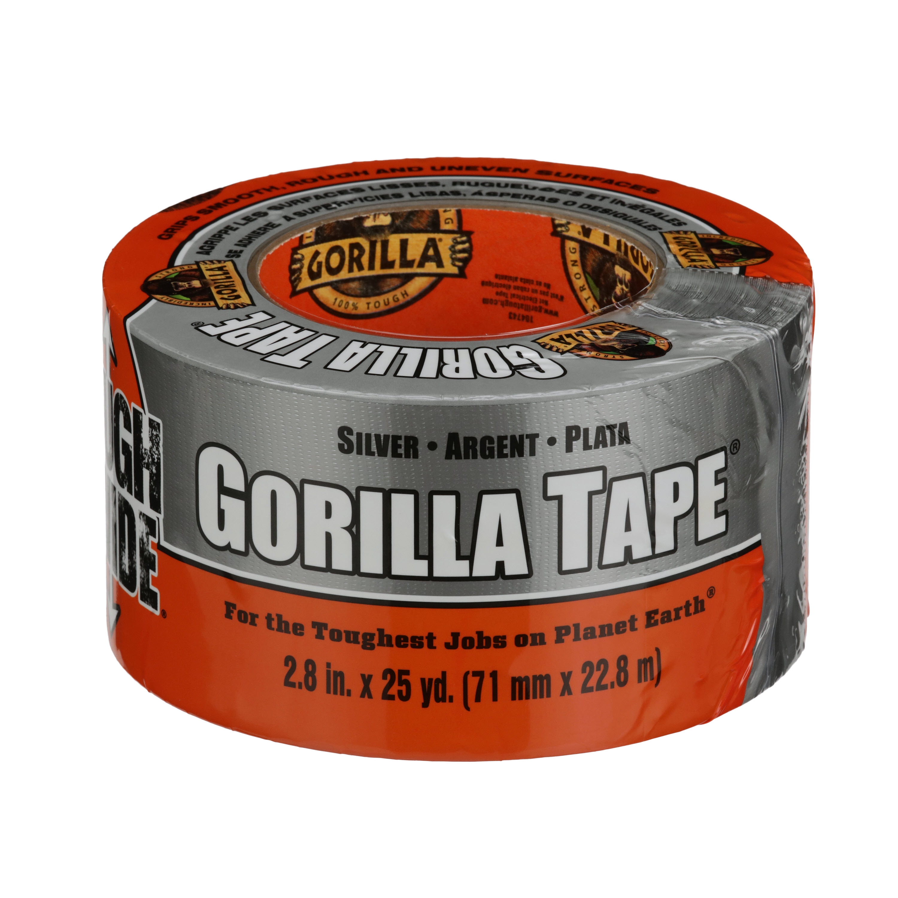Gorilla Tough and Wide Silver Duct Tape 2.8-in x 25 Yard(s) in the