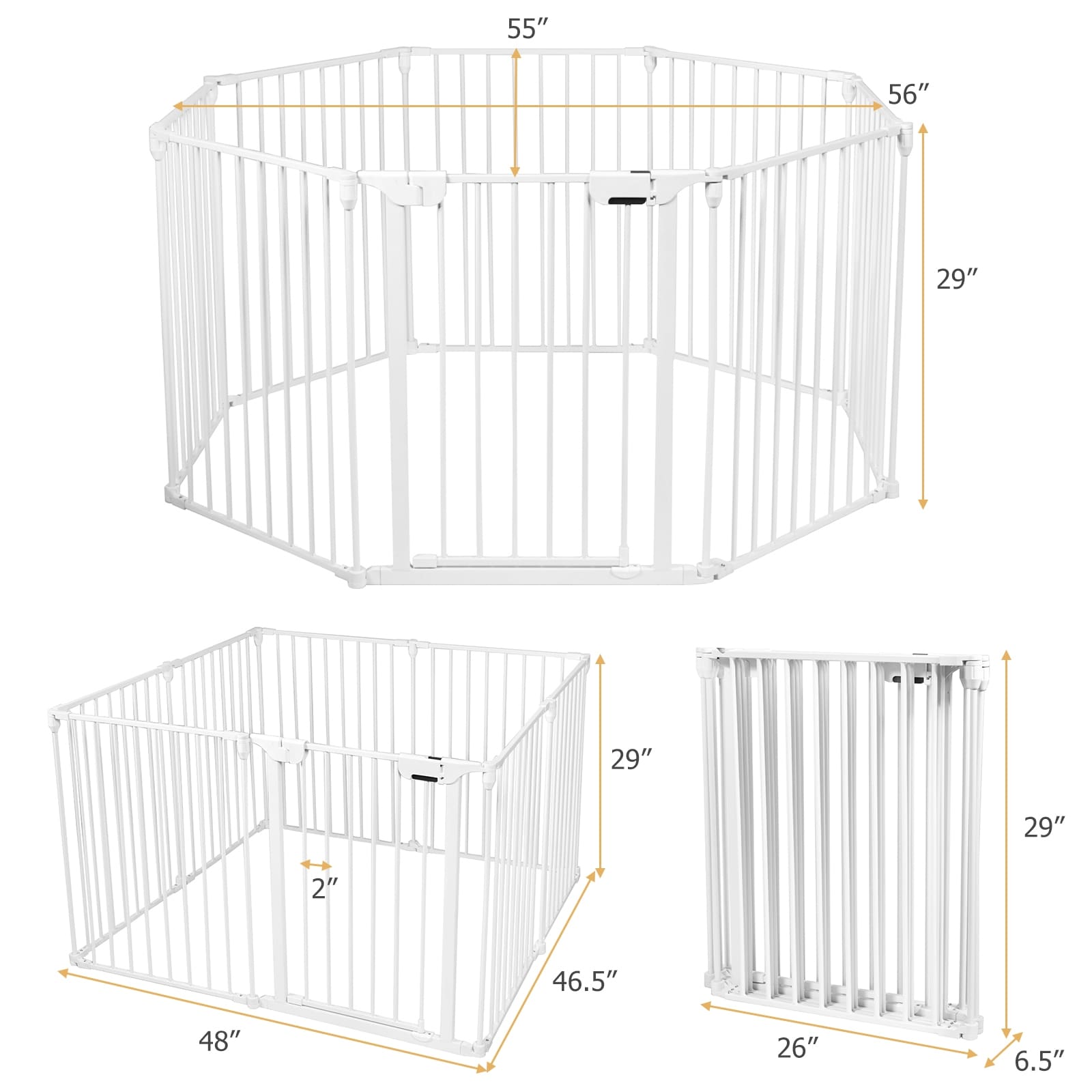 LIVIZA PTG7403WH Dog-Pens - View #11