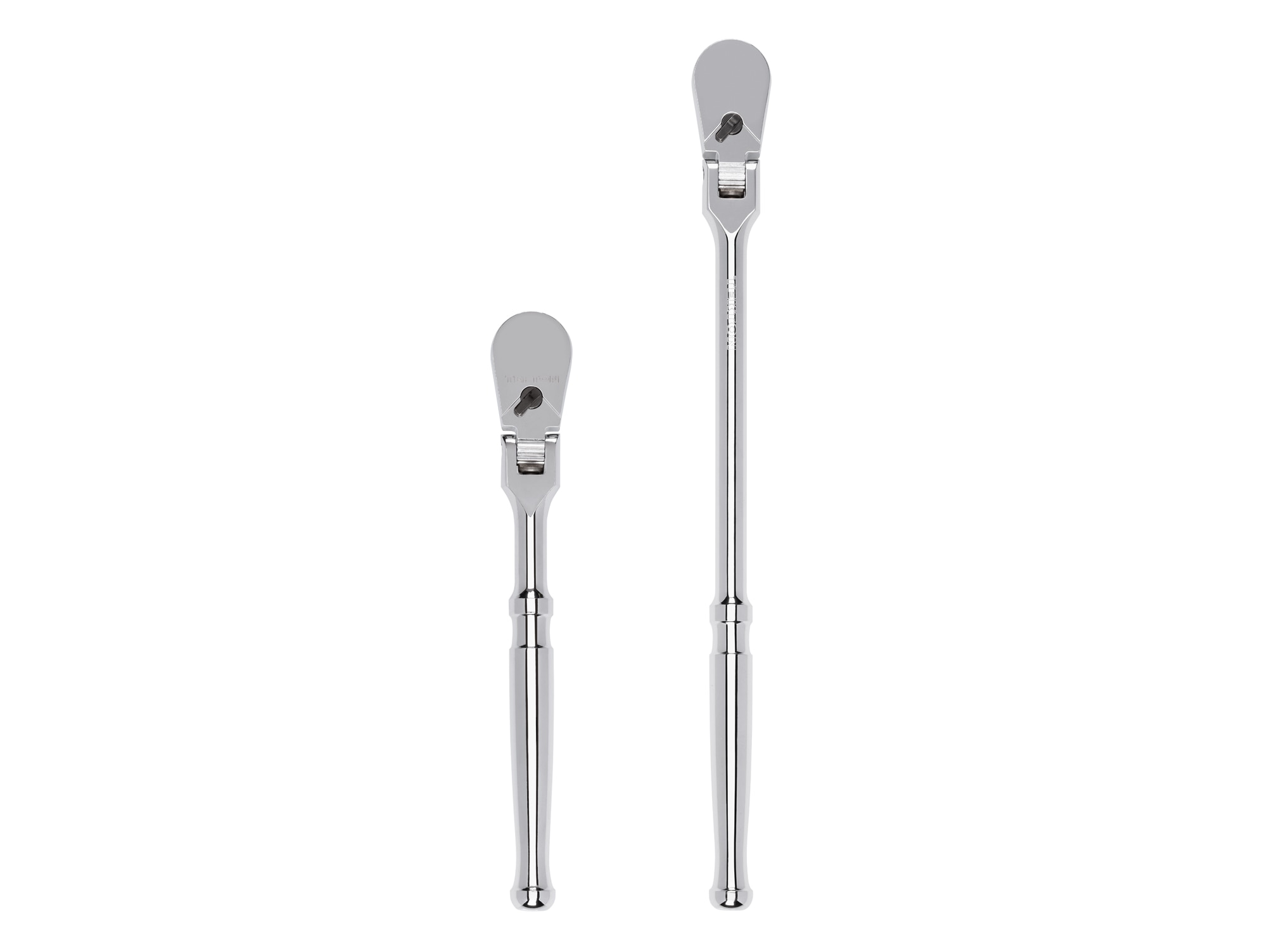 TEKTON SRH91201 2 -Piece 90 -Tooth 3/8-in Drive Full polish Handle Flexible Head Ratchet Set