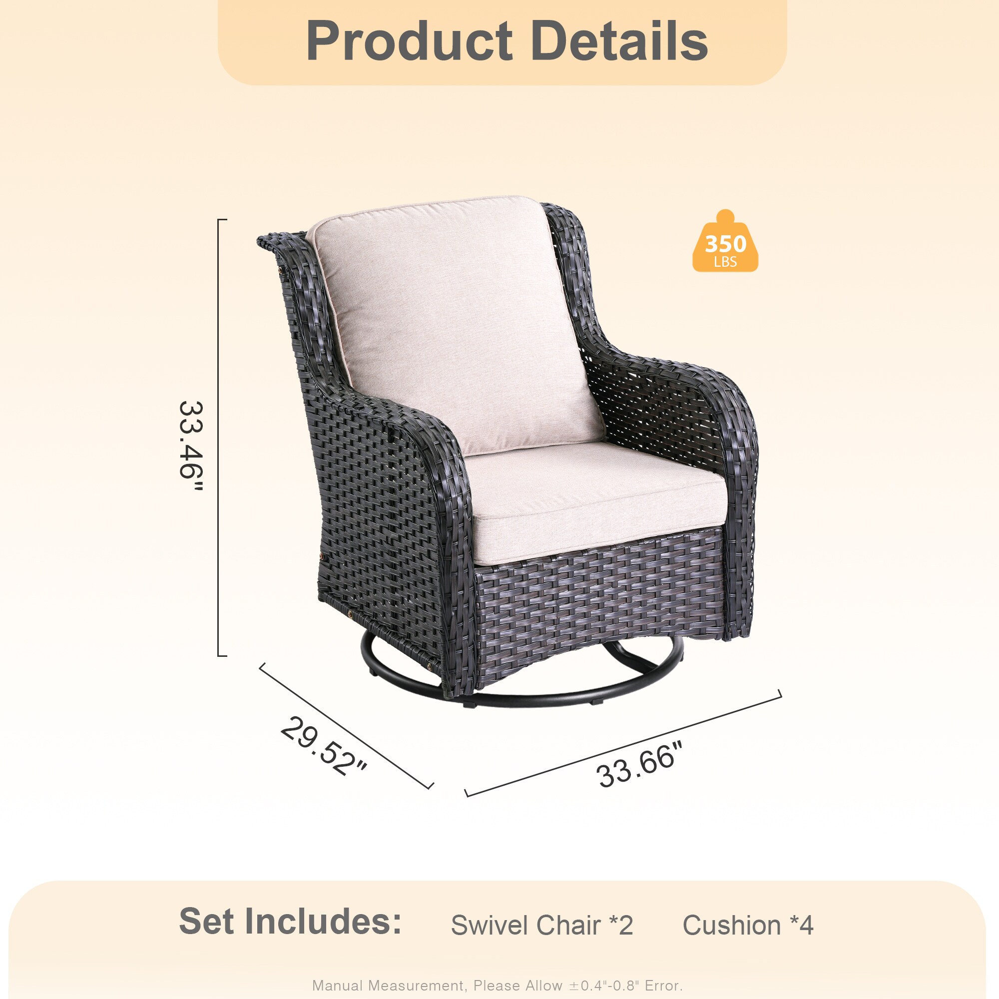 XIZZI XCT602-RC2N2 Patio-Chairs - View #8