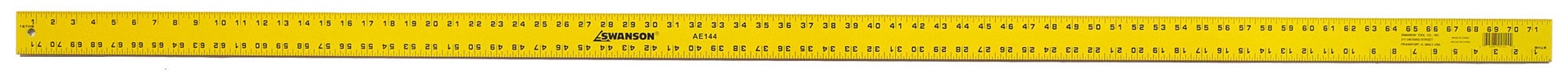 6 Metal Span Ruler with Stud-33-56-06