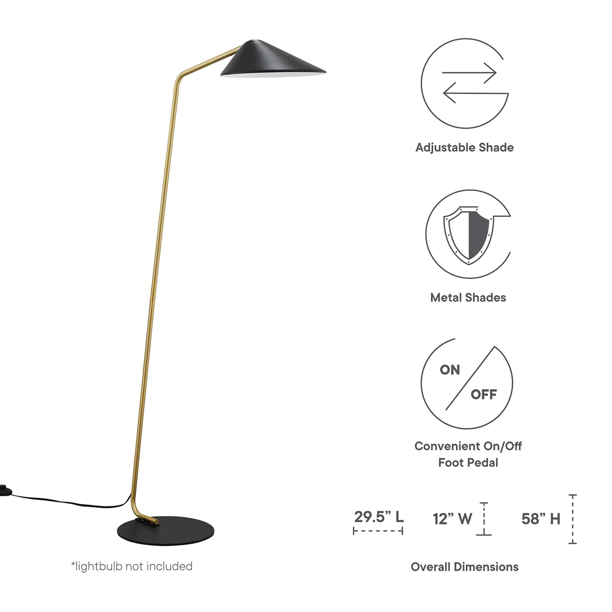 Modway EEI-5298-BLK floorlamps - View #2