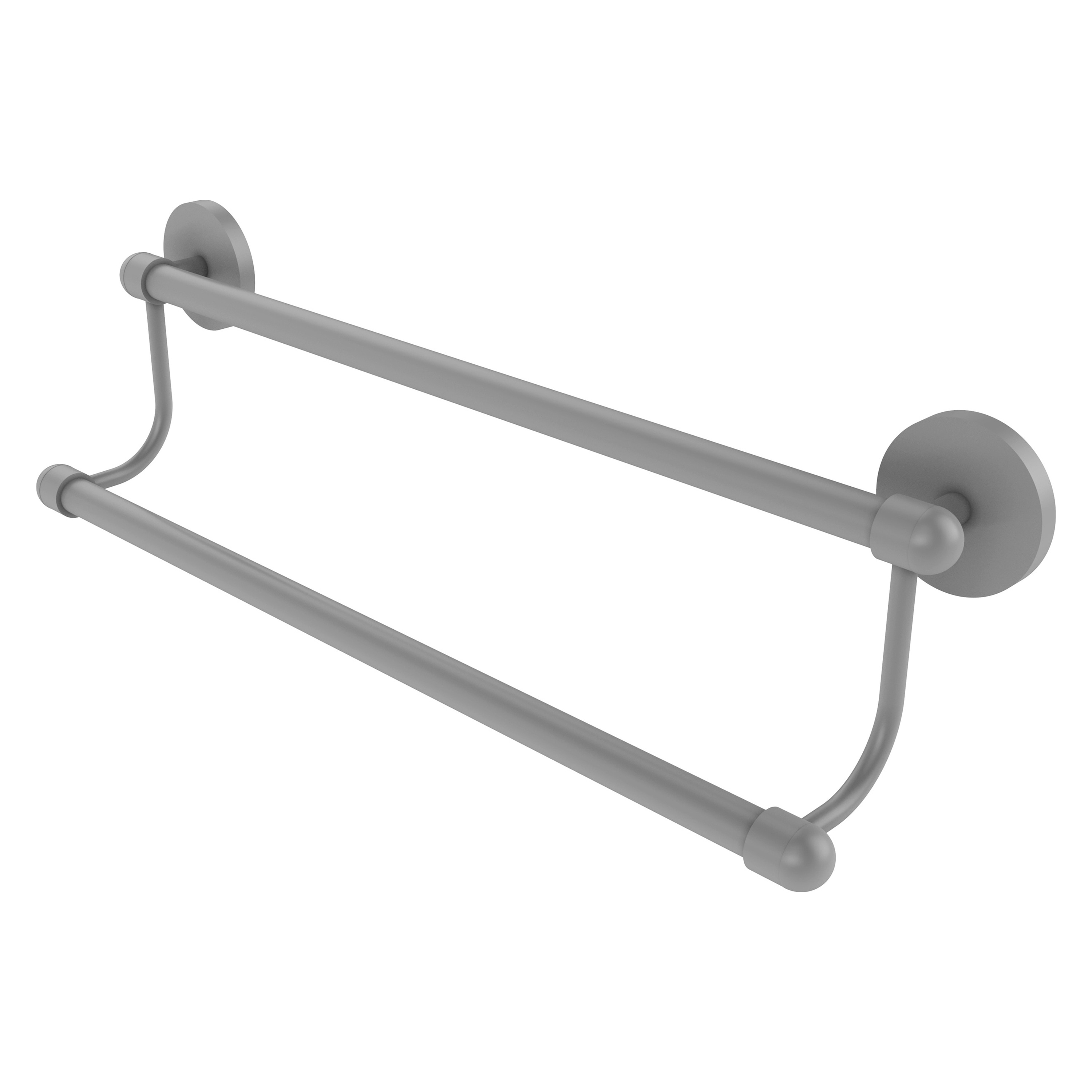 Allied Brass TA-72/30-GYM Tango 30-in double Matte Gray Wall mount Double Towel Bar