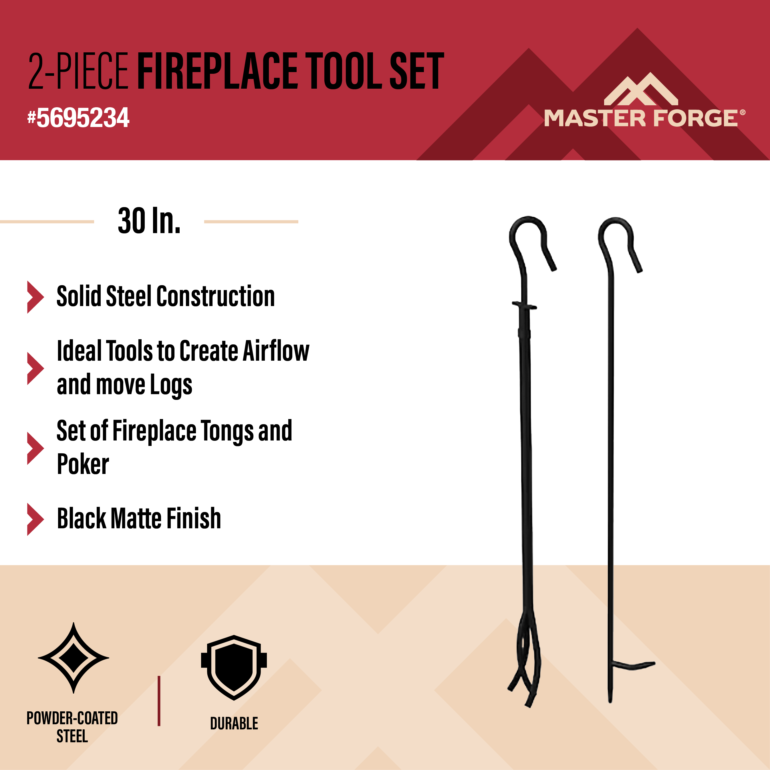 Master Forge 53465 Fireplace-Tools - View #3