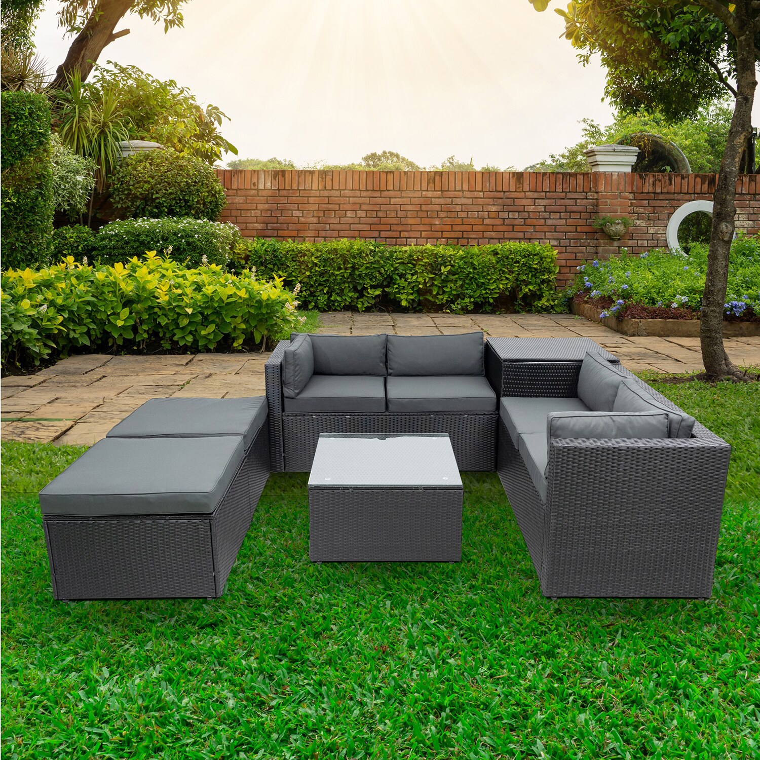 SINOFURN SYA710005GY Patio-Conversation-Sets - View #20
