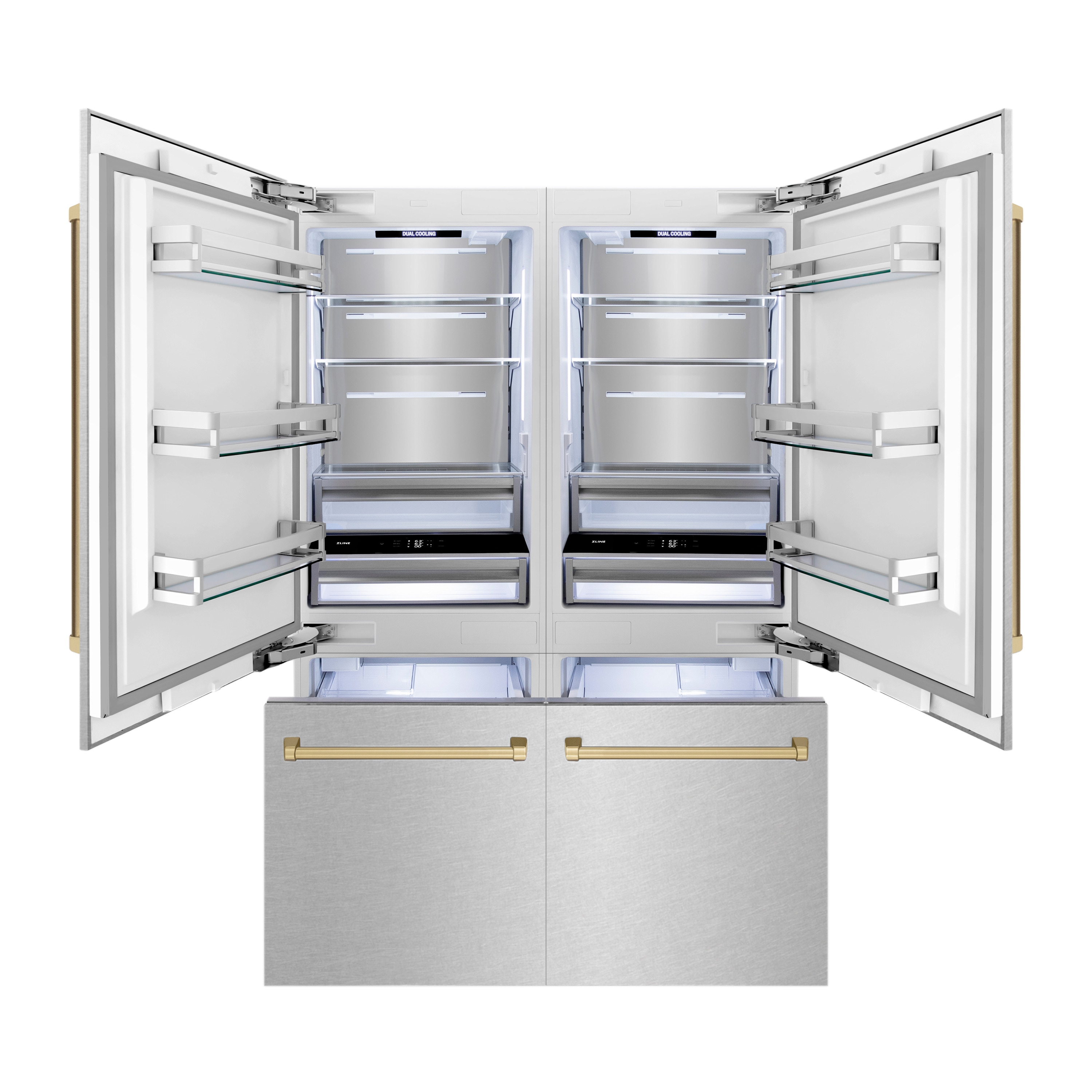 ZLINE KITCHEN & BATH RBIVZ-SN-60-CB French-Door-Refrigerators - View #3