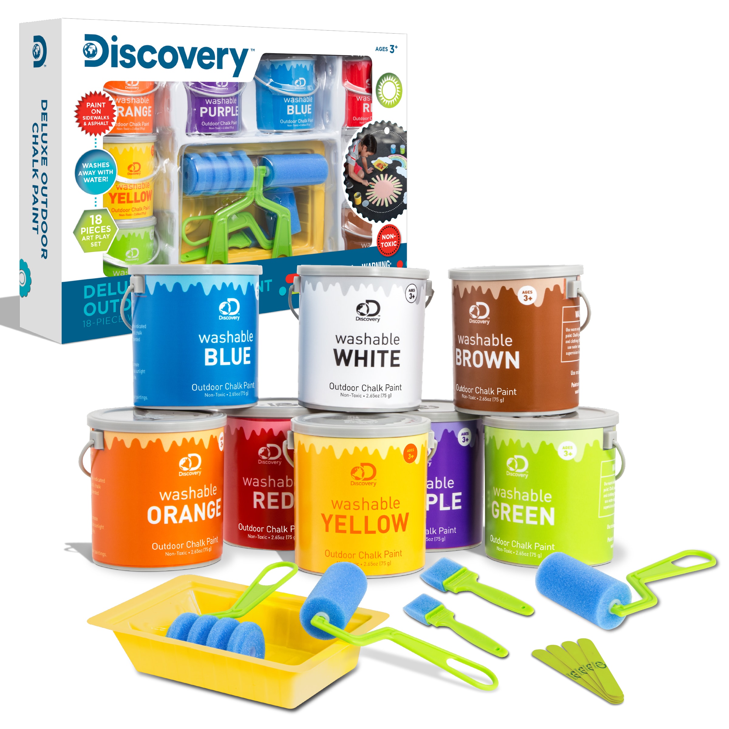 Discovery Kids Washable Paint Powder Sidewalk Chalk in the Kids Play Toys  department at