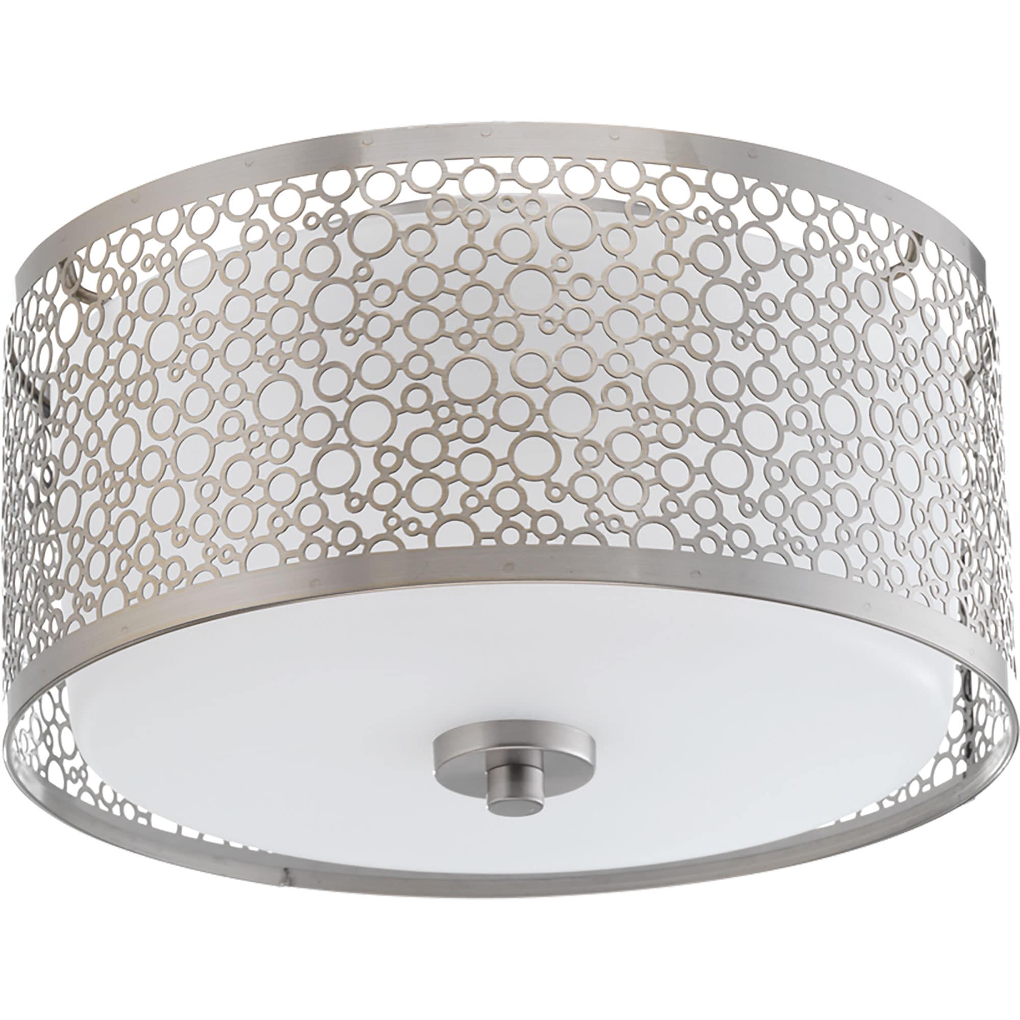 Progress Lighting P2318-0930K9 Mingle LED 1 -Light 11-in Brushed Nickel Integrated LED Flush Mount Light