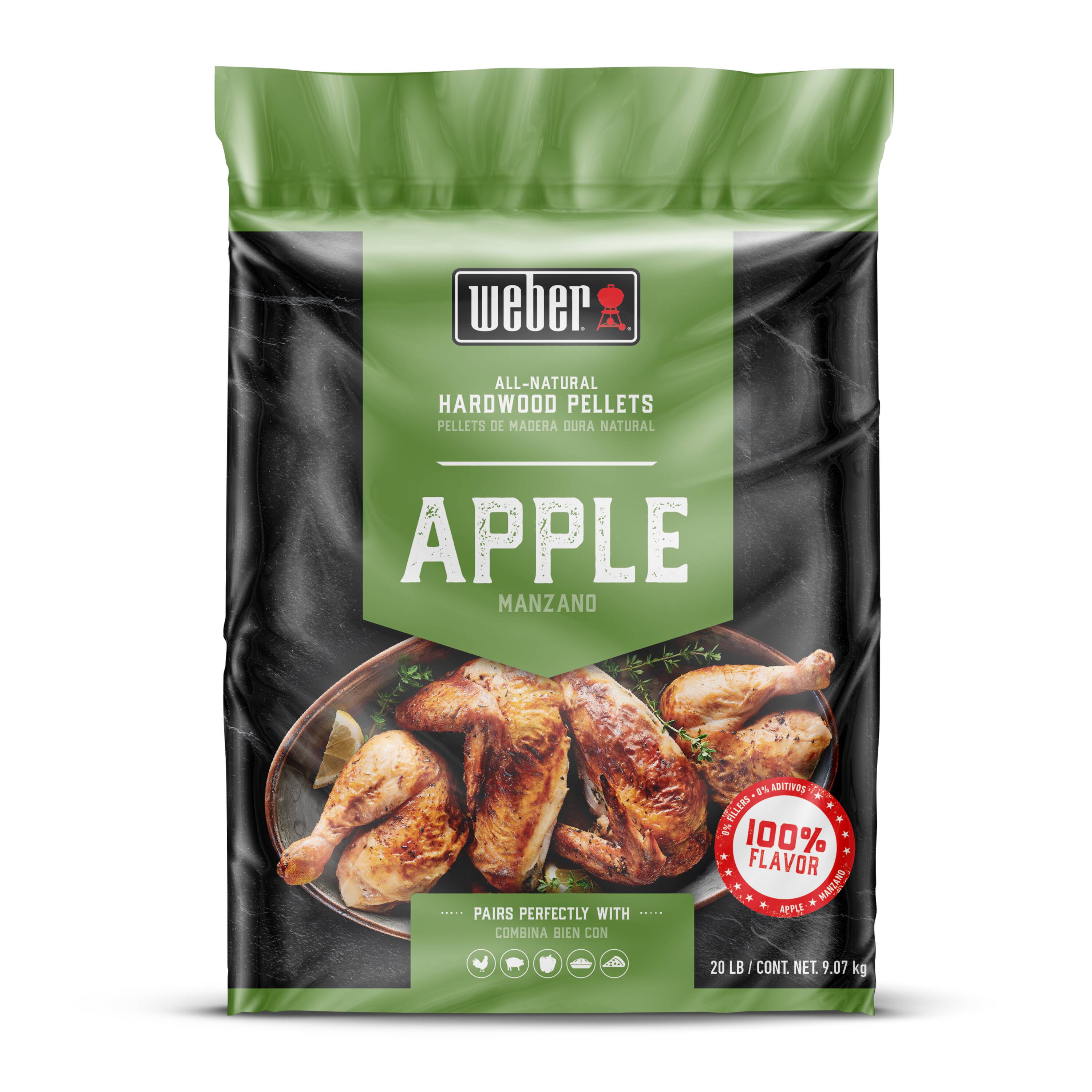 Weber 190004 Apple 20-lb Wood Pellets