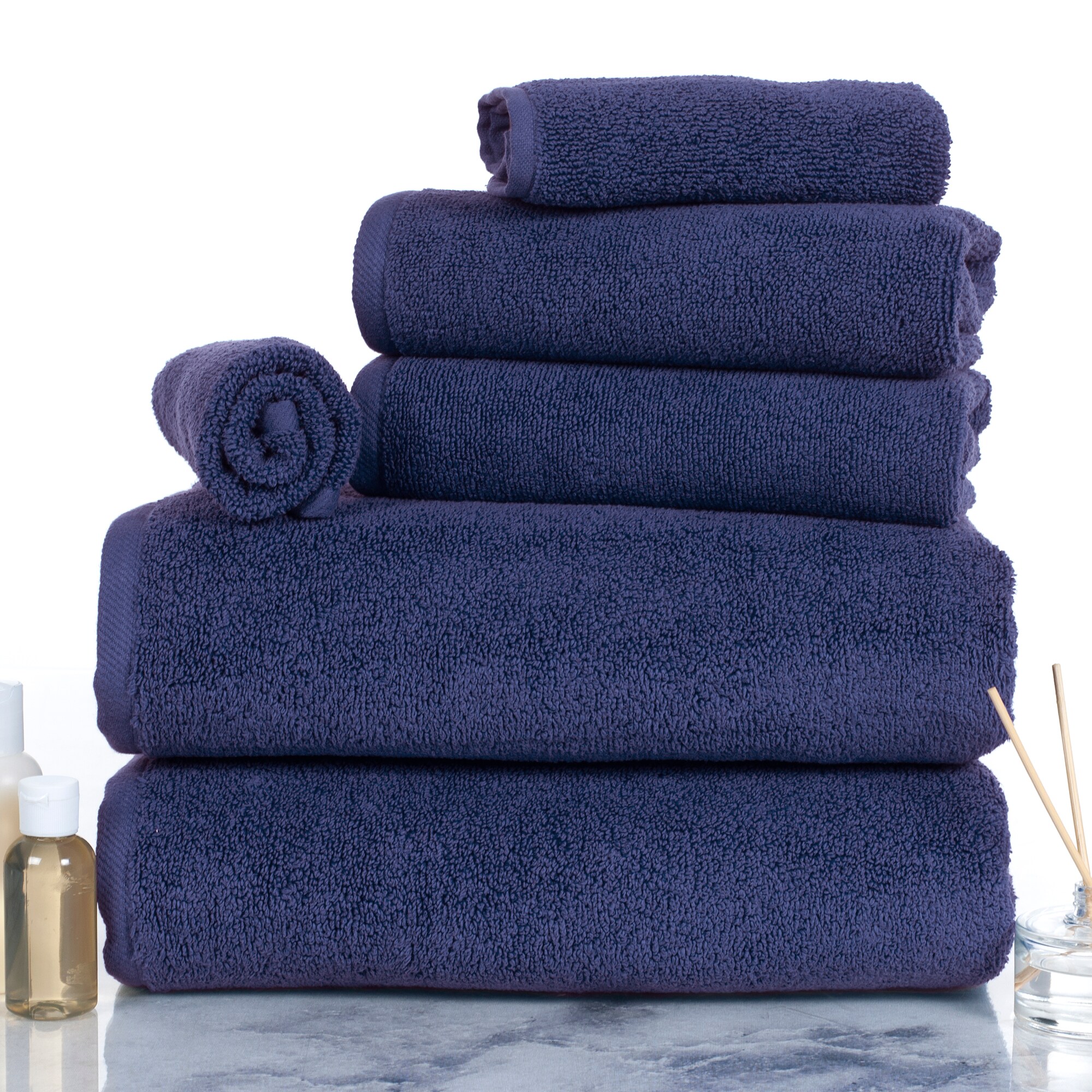 4pk Quick Dry Ribbed Hand/Wash Towel Set Washed Black - Threshold