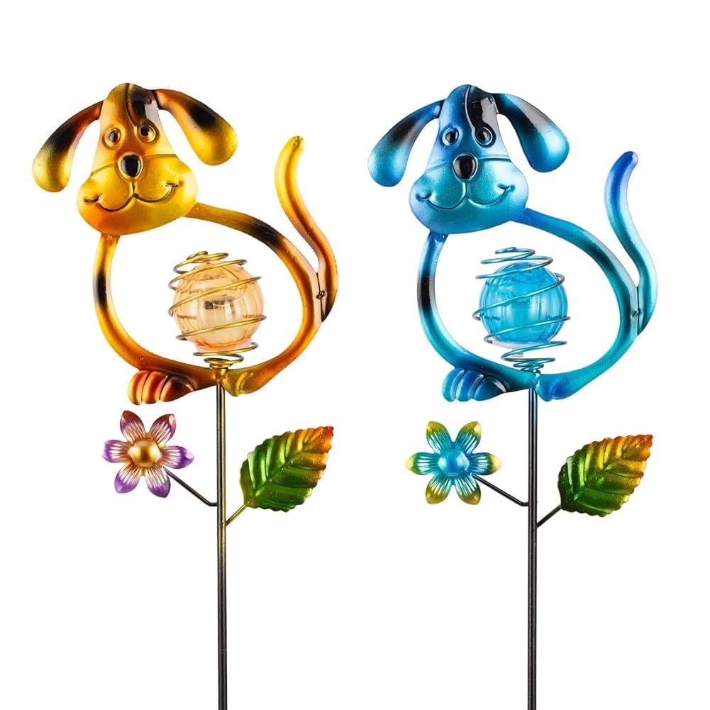 AOIZGMY Christmas Solar Garden Stake Lights 2 Pack Snowman and