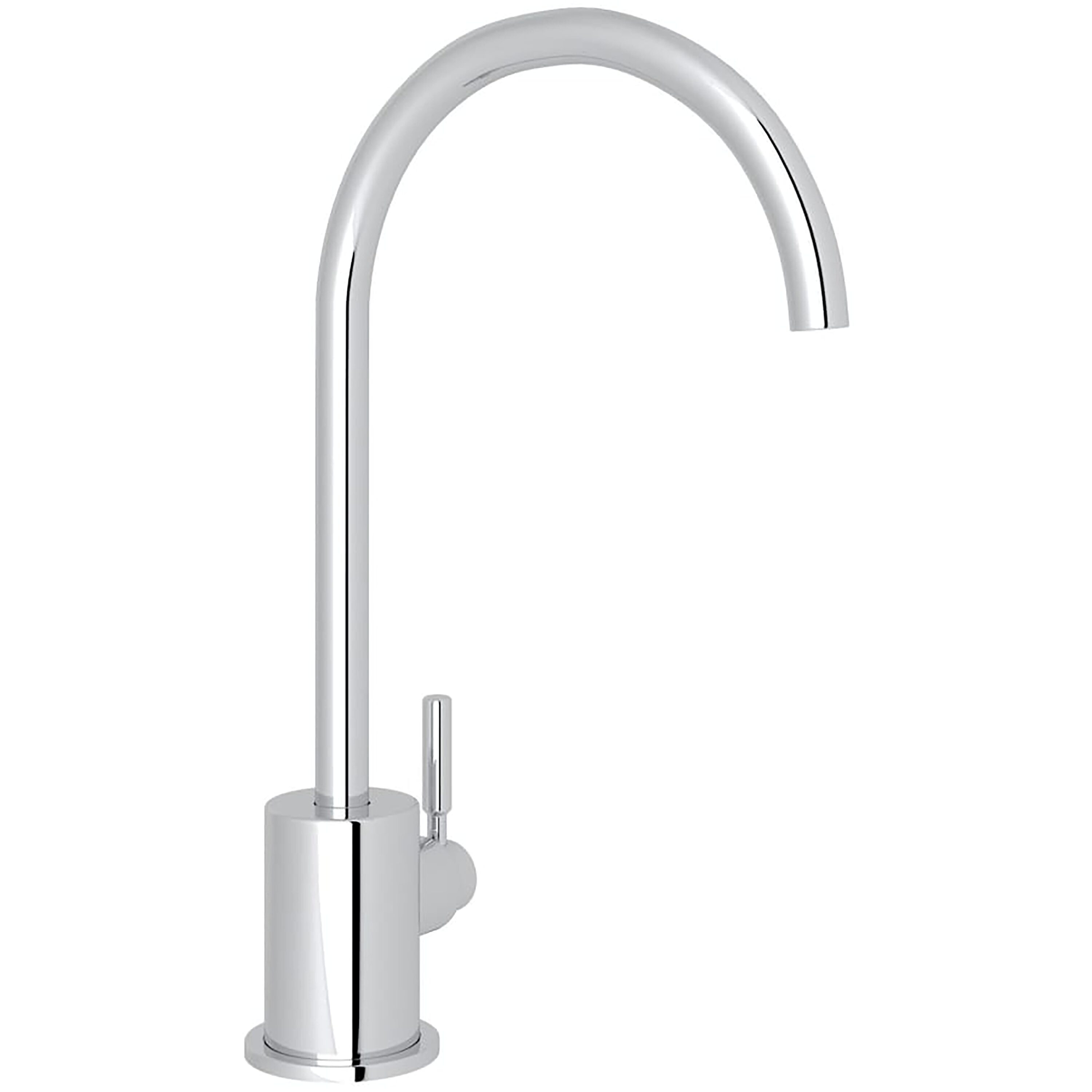 Polished Chrome Stainless Steel Kitchen Faucet with Pull-out Spray