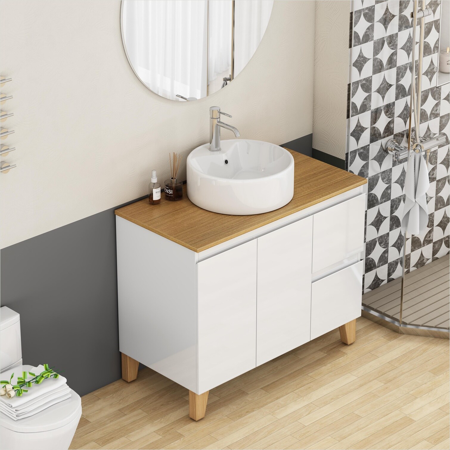 SunJet Z09RJ3YS0DKS Bath-Vanity-Combo - View #3