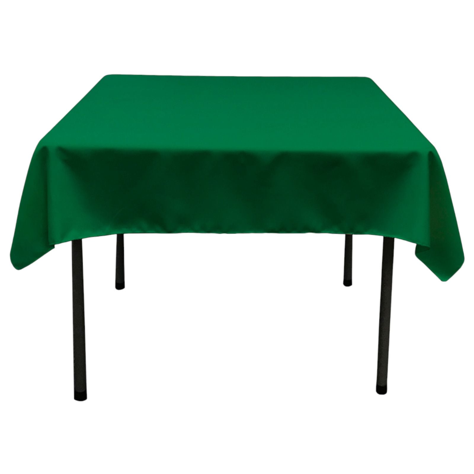 Slickblue Indoor and Outdoor Polyester Poplin Square Table Cover for Square or Round Table Stain and Wrinkle Resistant Available in Multiple Size and Color Options