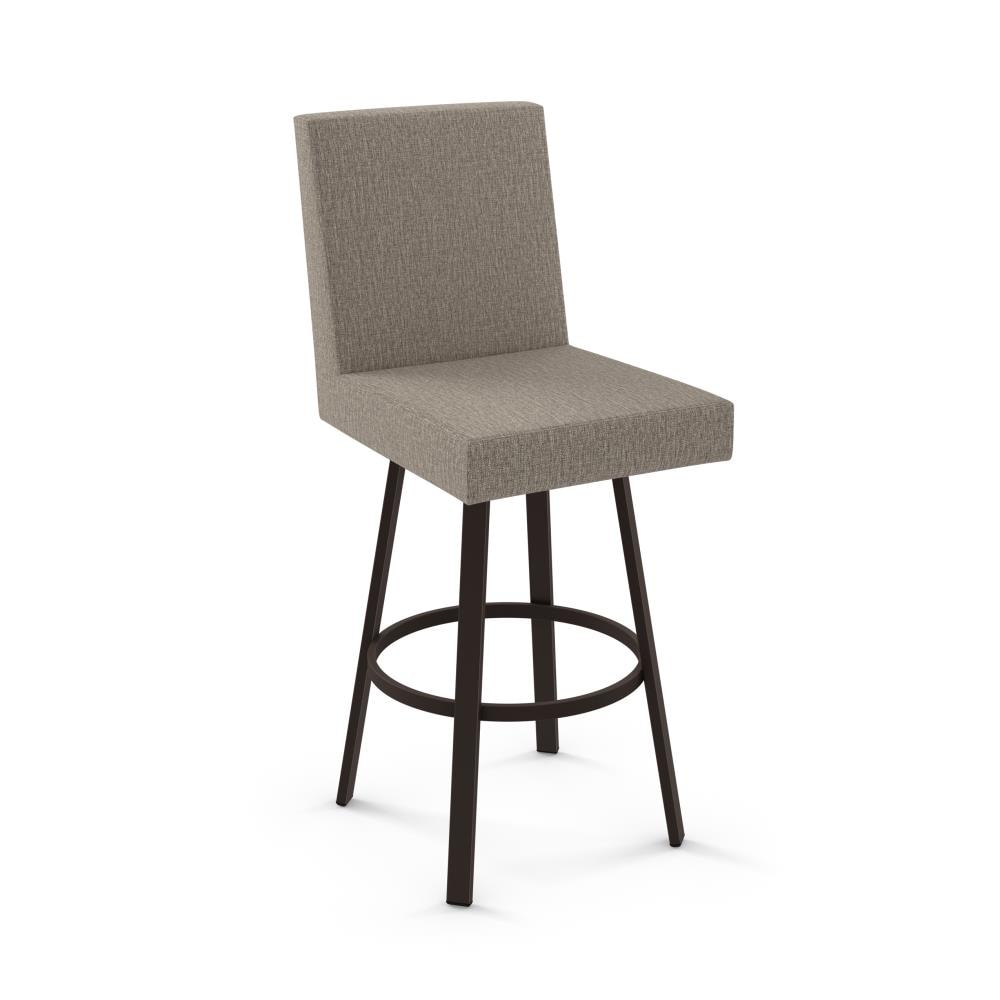 North 26.5 Seat Height Beige Upholstered Counter Height Stool
