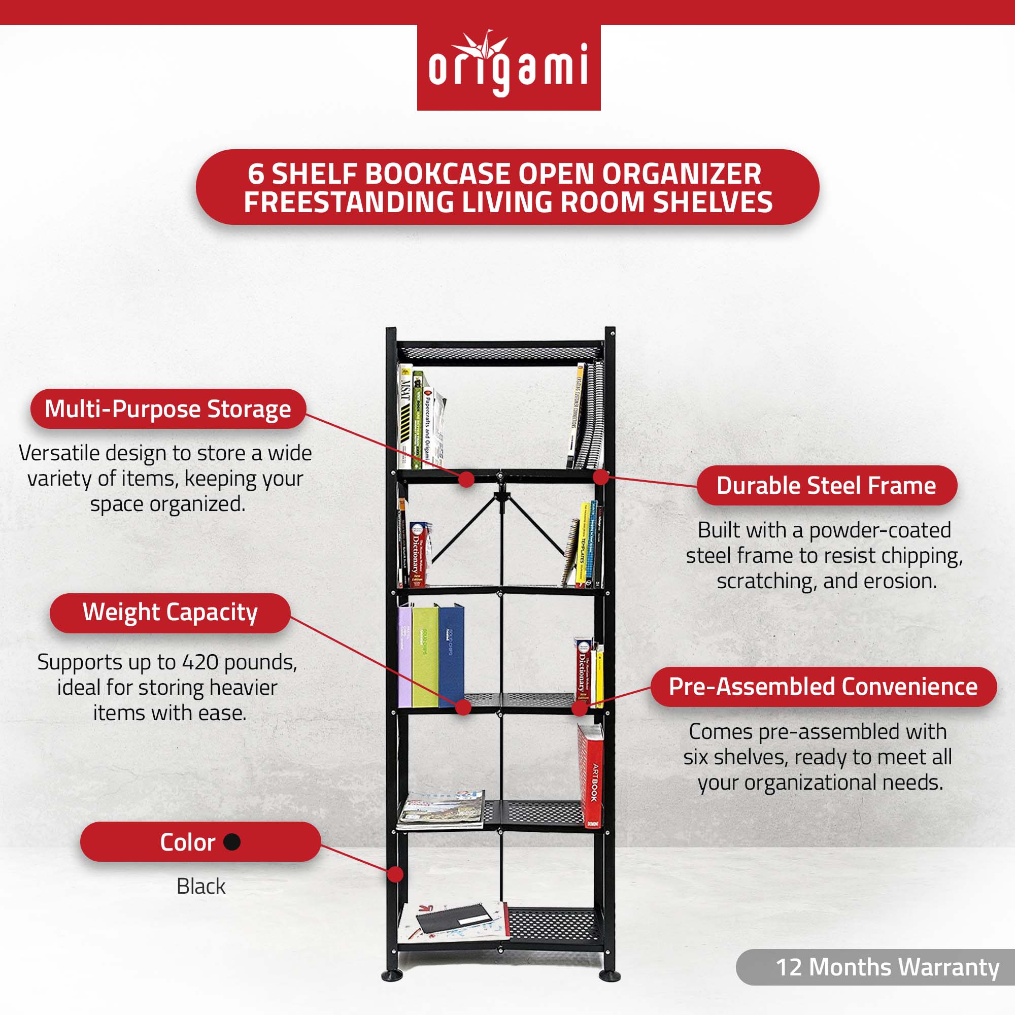 Origami 130293 Free-Standing-Shelving - View #4