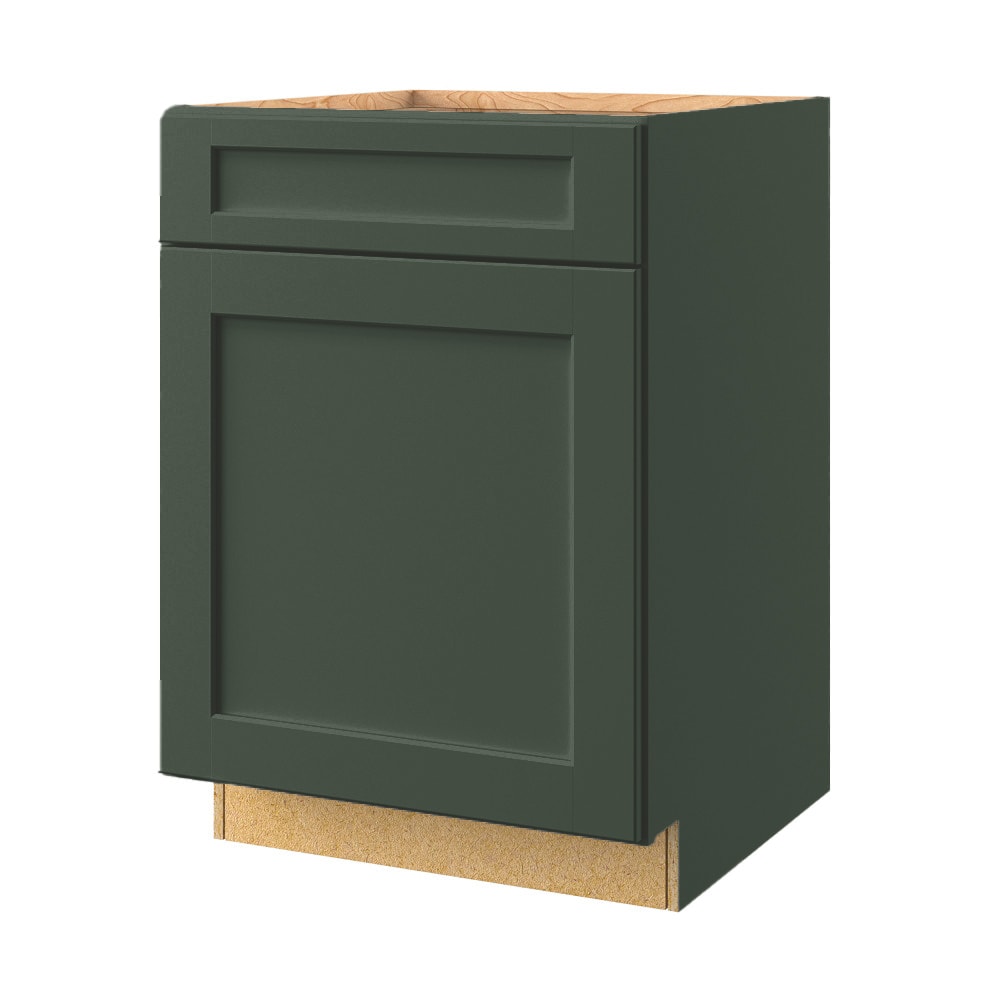 allen + roth Galway 24-in W x 34.5-in H x 24-in D Sage 1-Drawer Base ...