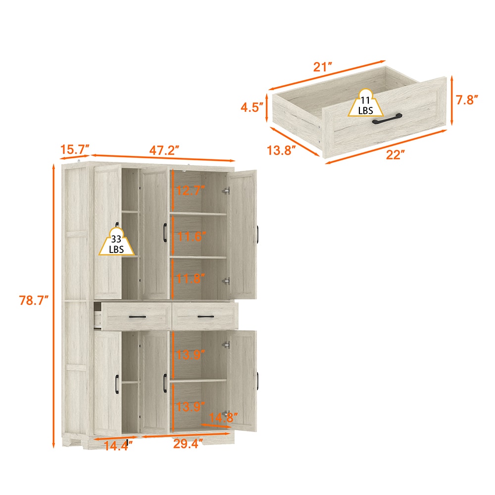 Homsee C-KF020532-01-AB Dining-Kitchen-Storarge - View #15