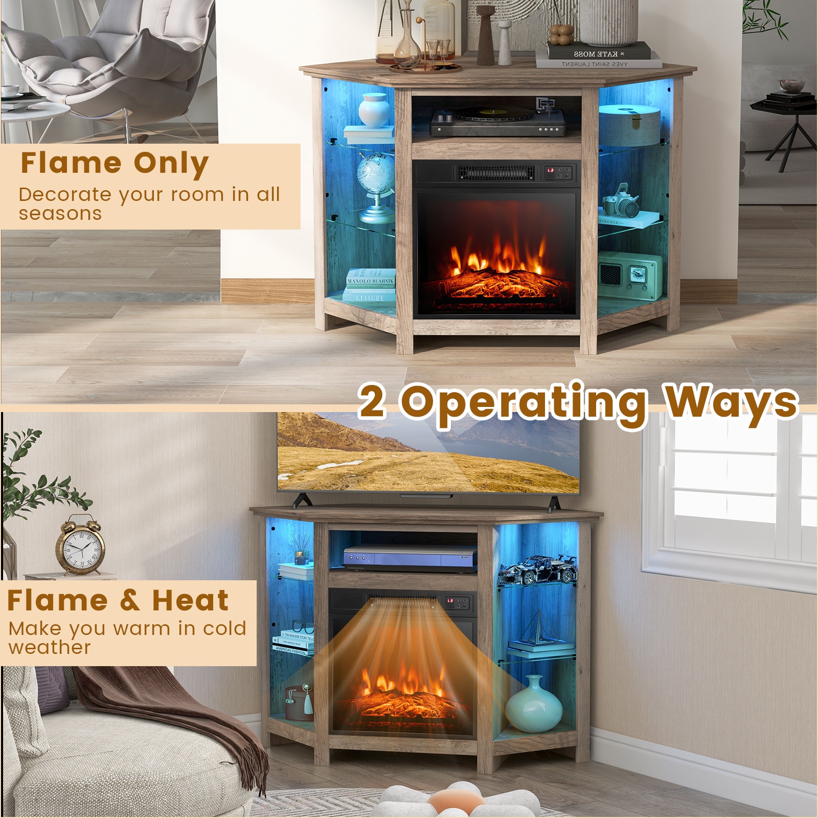 Clihome CL-GRUS-10169 Electric-Fireplaces - View #9
