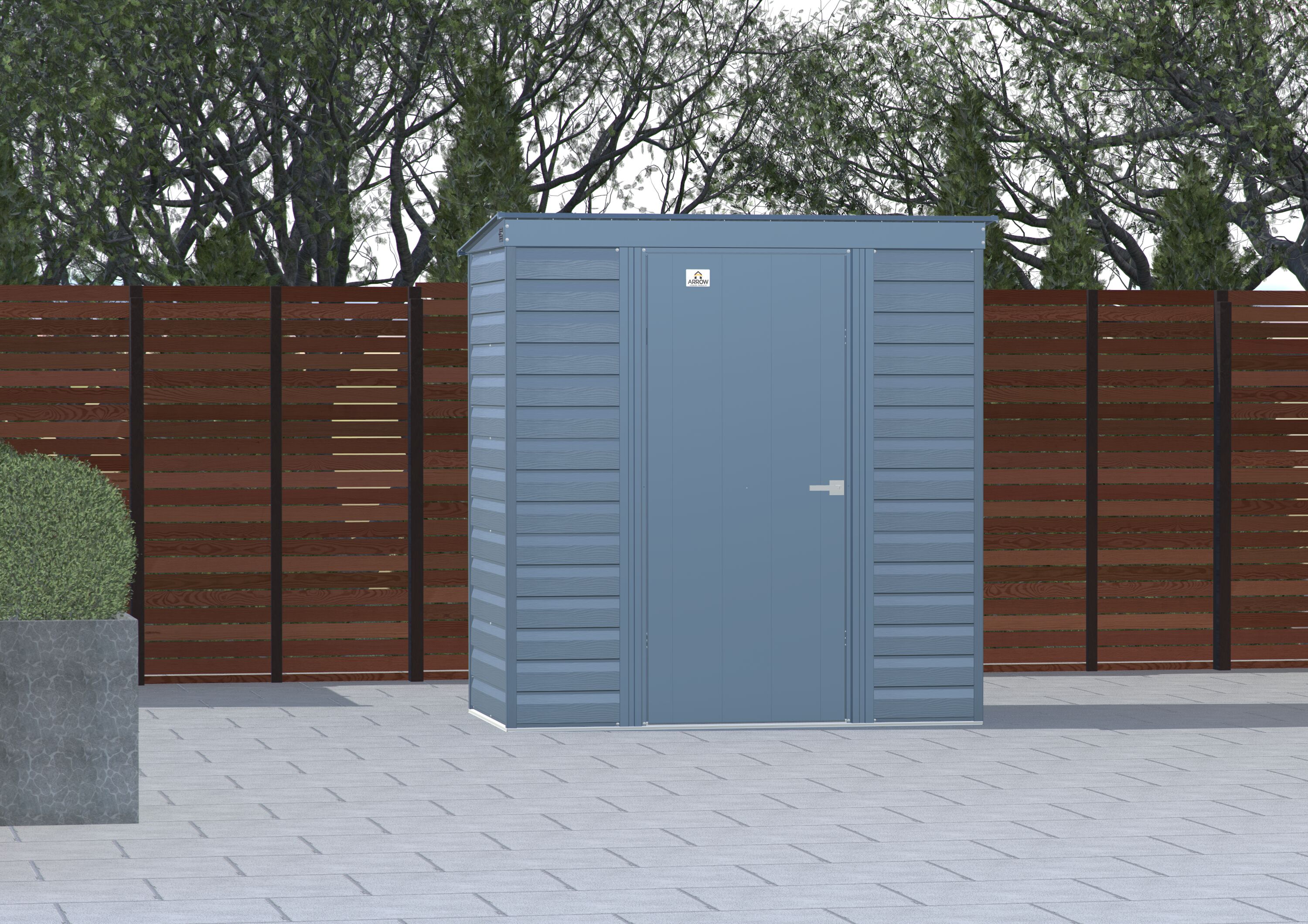 Arrow SCP64BG 6-ft x 4-ft Select Galvanized steel Storage Shed