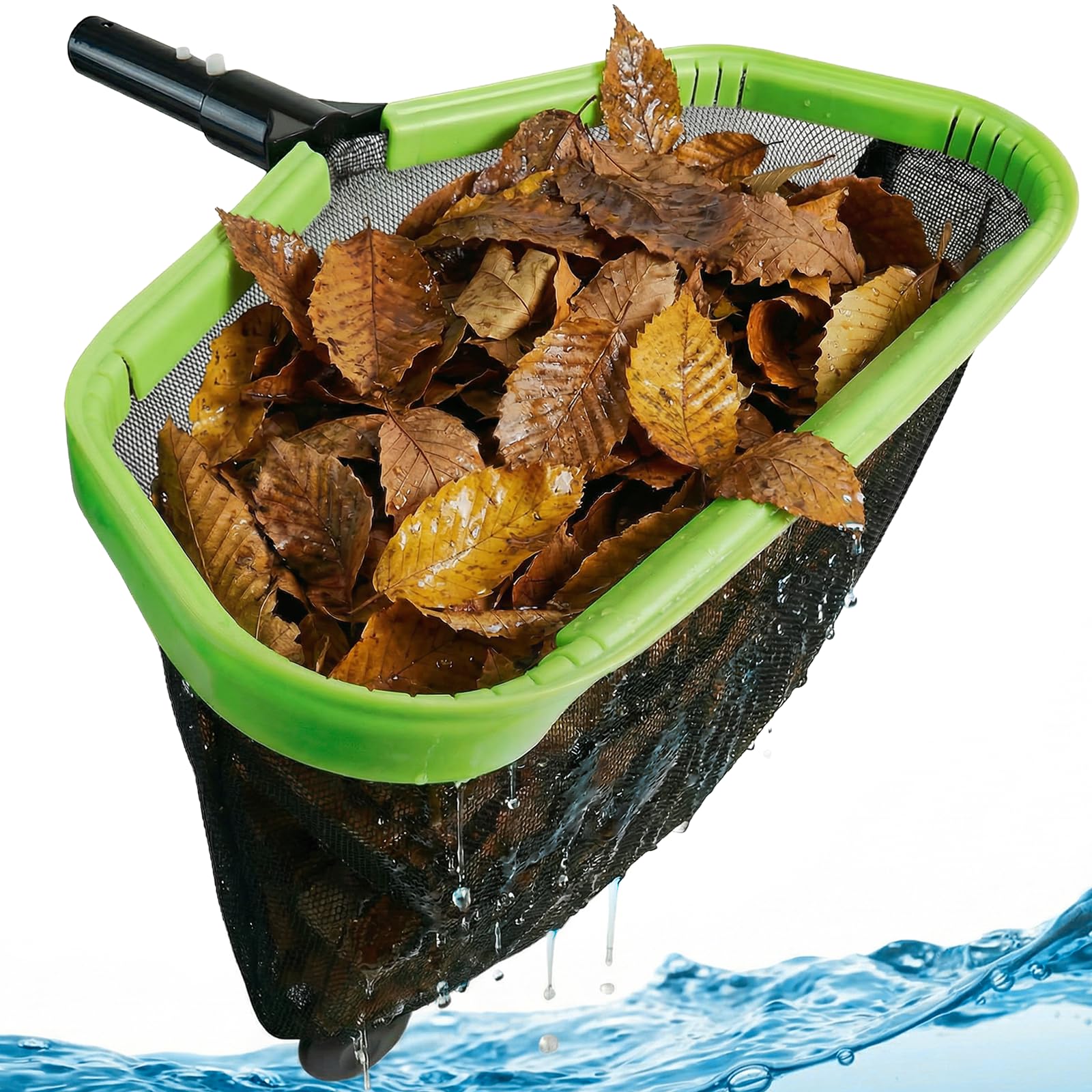 CYIKE Pool Skimmer Net Heavy Duty Leaf Rake Cleaning Tool with Deep ...