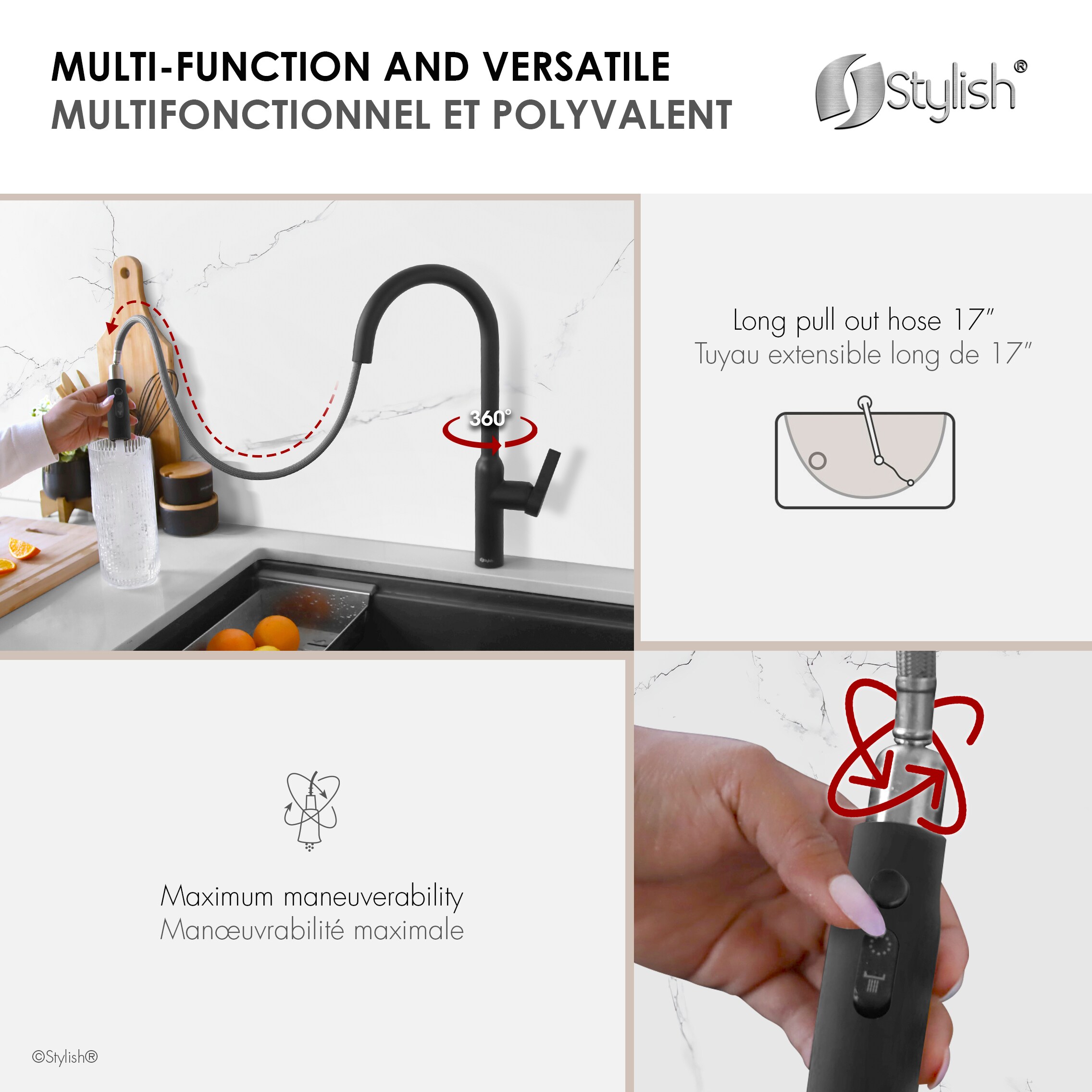 Stylish K-133N Kitchen-Faucets - View #6
