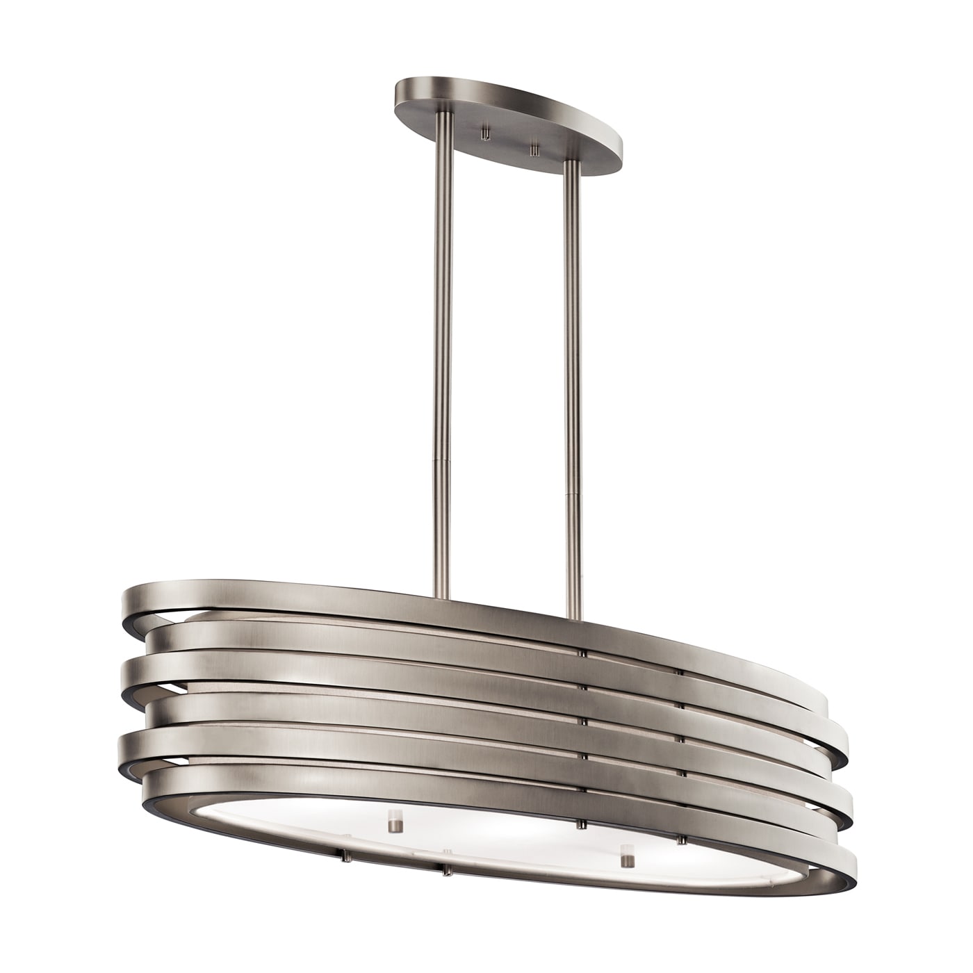 Kichler Roswell 3-Light Brushed Nickel Modern/Contemporary Led; Dry ...