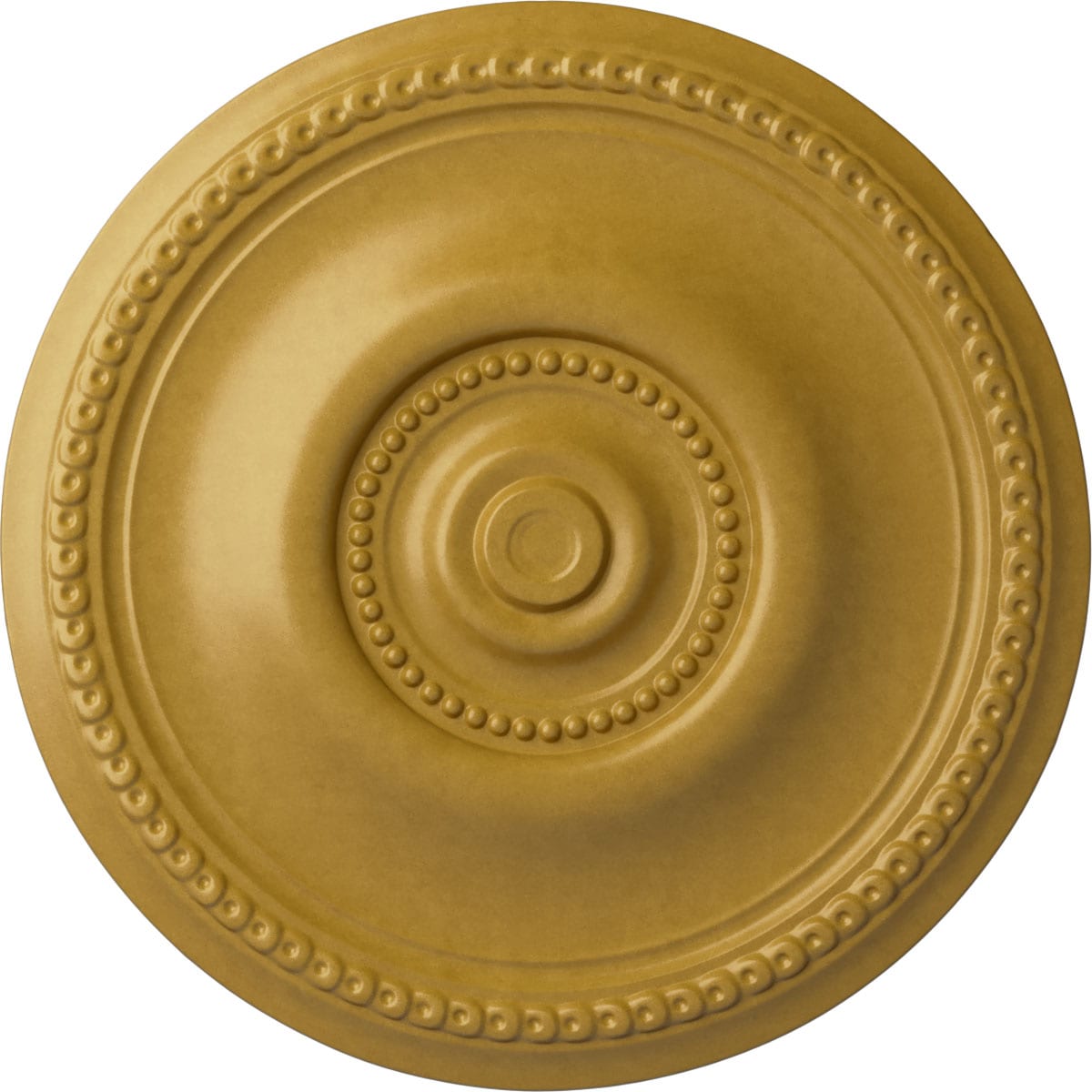Ekena Millwork CM20BEIGS Raynor 20.625-in W x 20.625-in L Painted Iridescent Gold Polyurethane Whole Ceiling Medallion