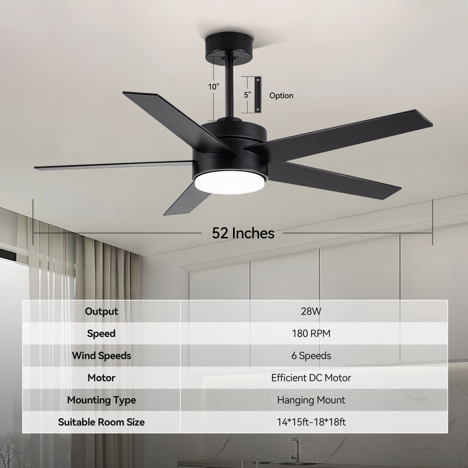 Yardreeze GHHCF057ABK0407 Ceiling-Fans - View #5