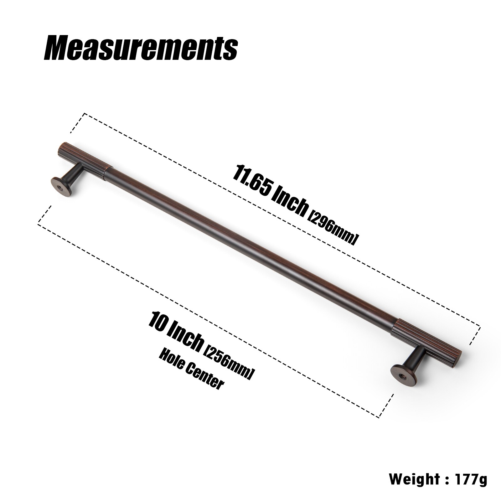 Miaokesen 9596ORB-256 Cabinet-Pulls - View #2
