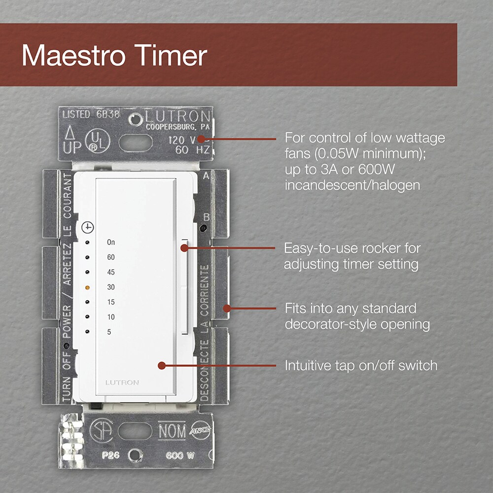 Lutron MA-T51MN-WH timers - View #5