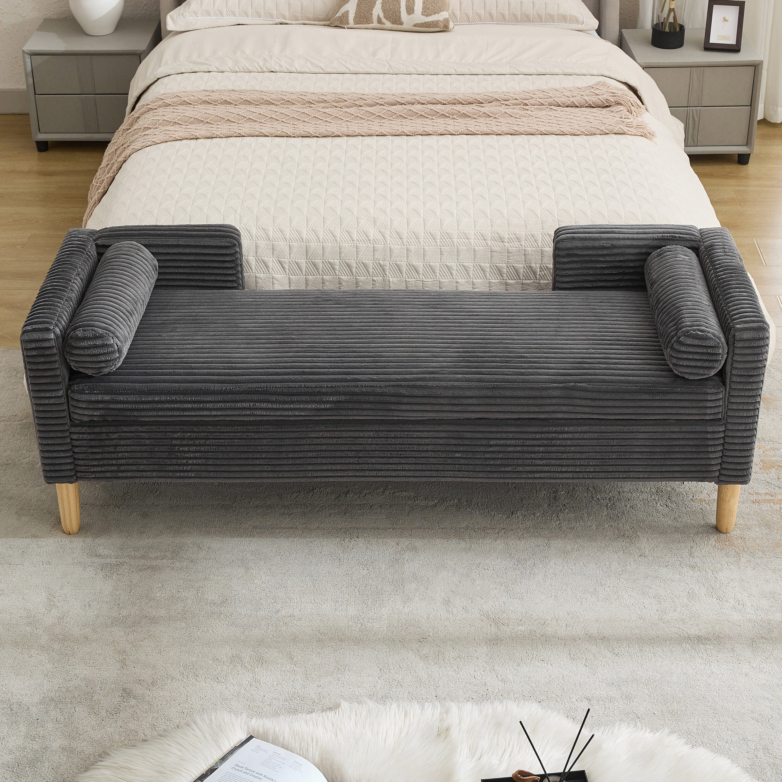 Hrinhom HC-S4112-CHARCOAL bench - View #4