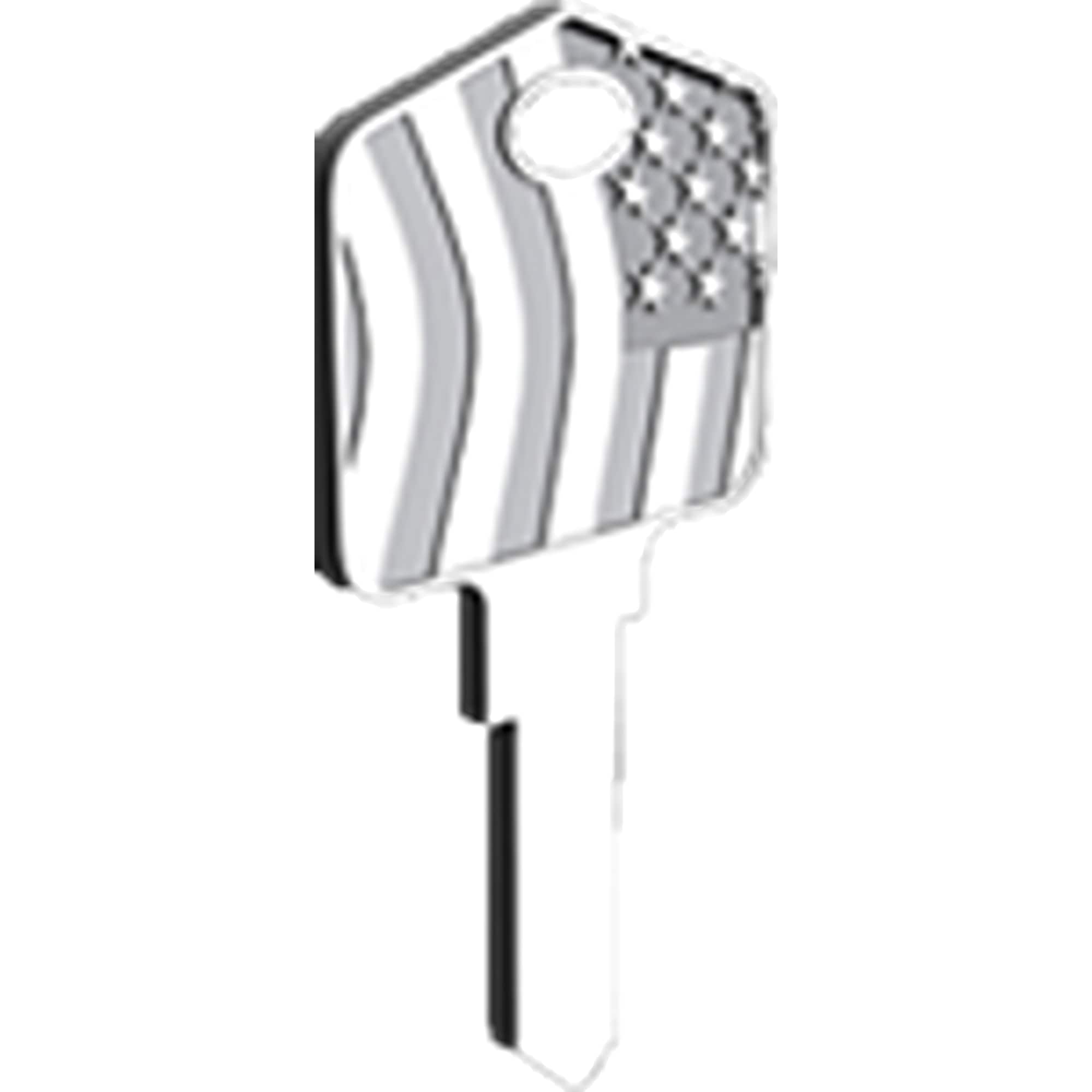 Minute Key 9986886 Silver 66/97 Brass House/Entry Key Blank